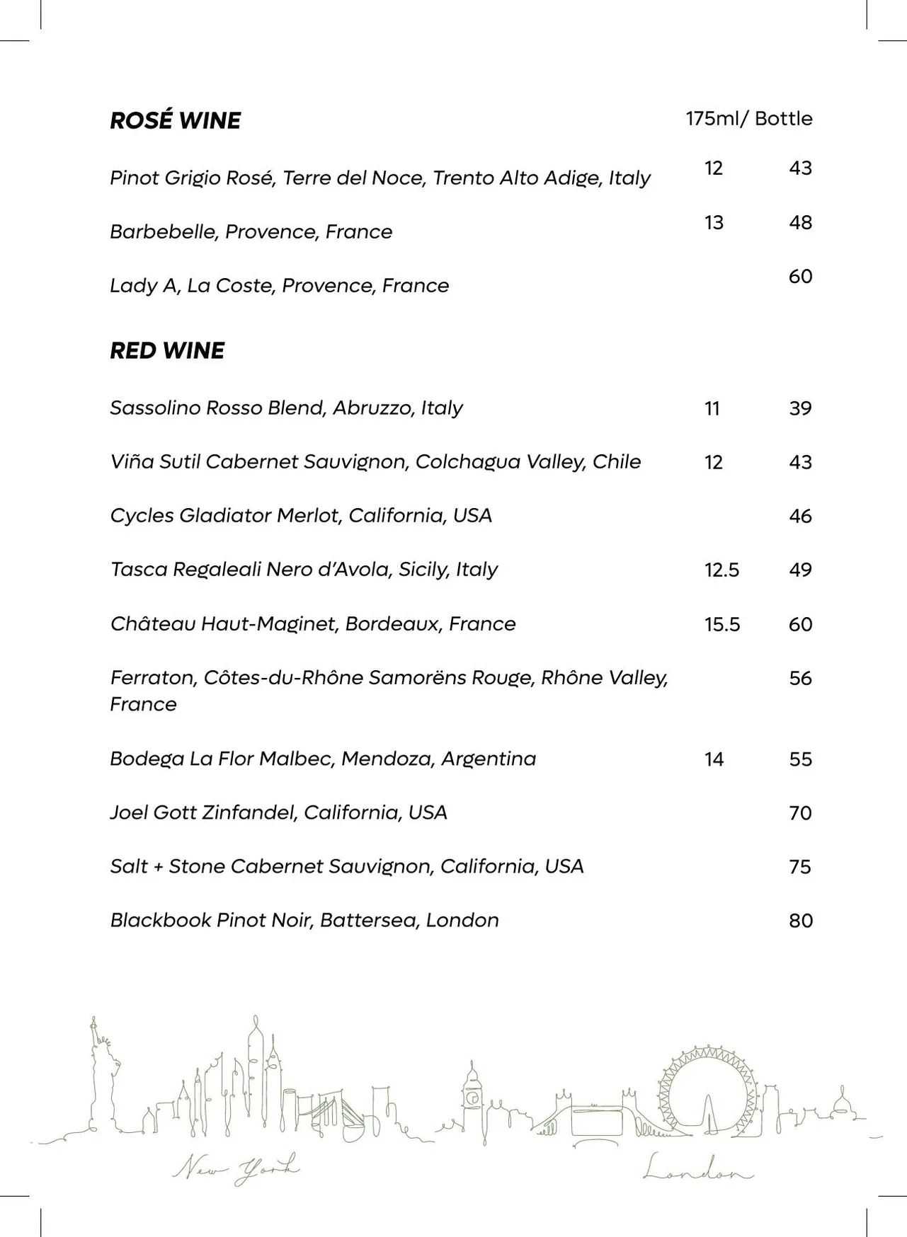 NYnLON menu, page 34