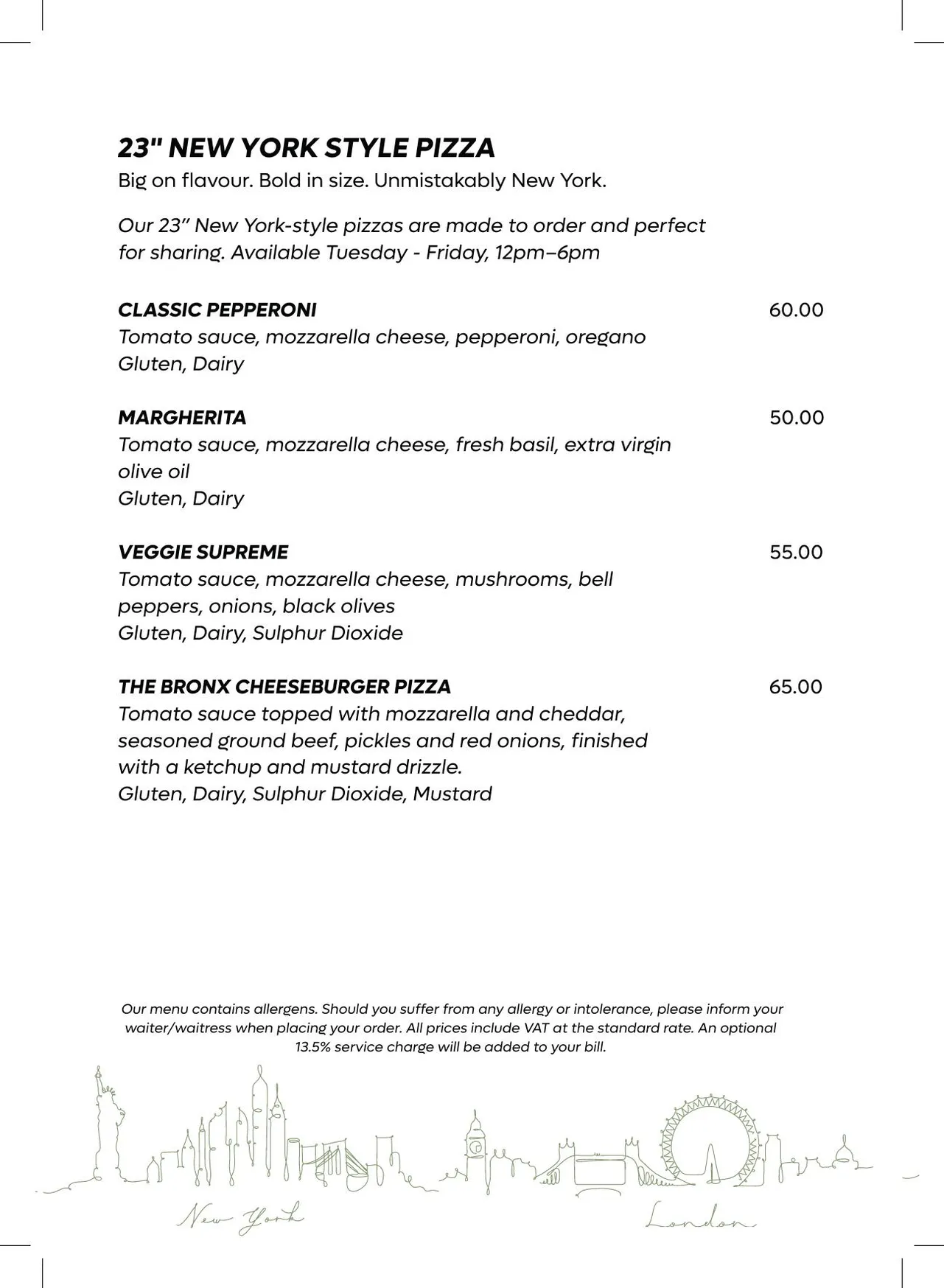 NYnLON menu, page 8
