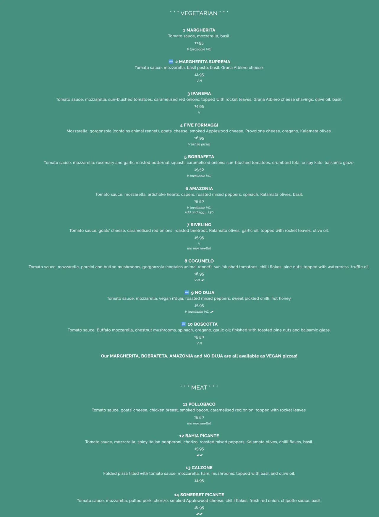 Bocabar menu, page 5