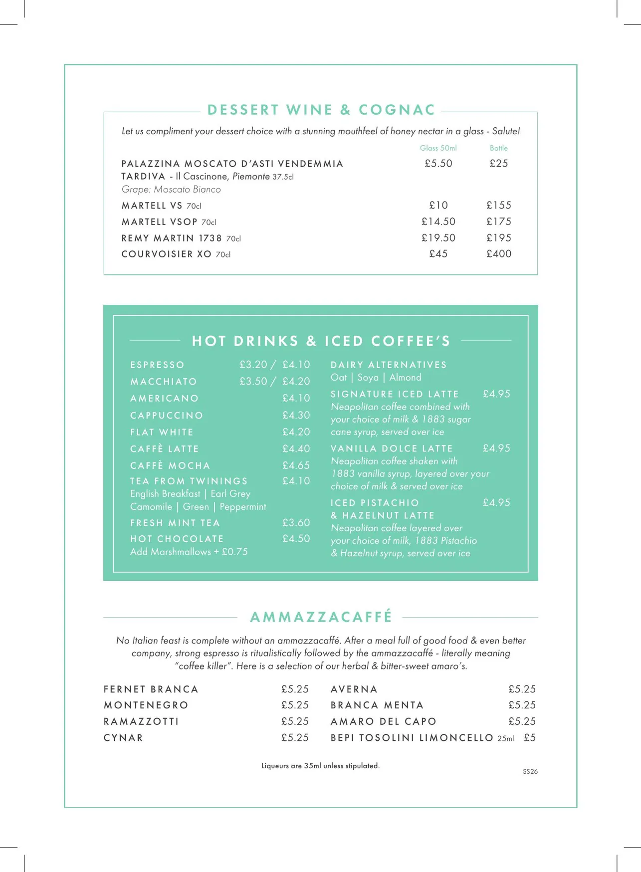 Gino D'Acampo menu, page 8