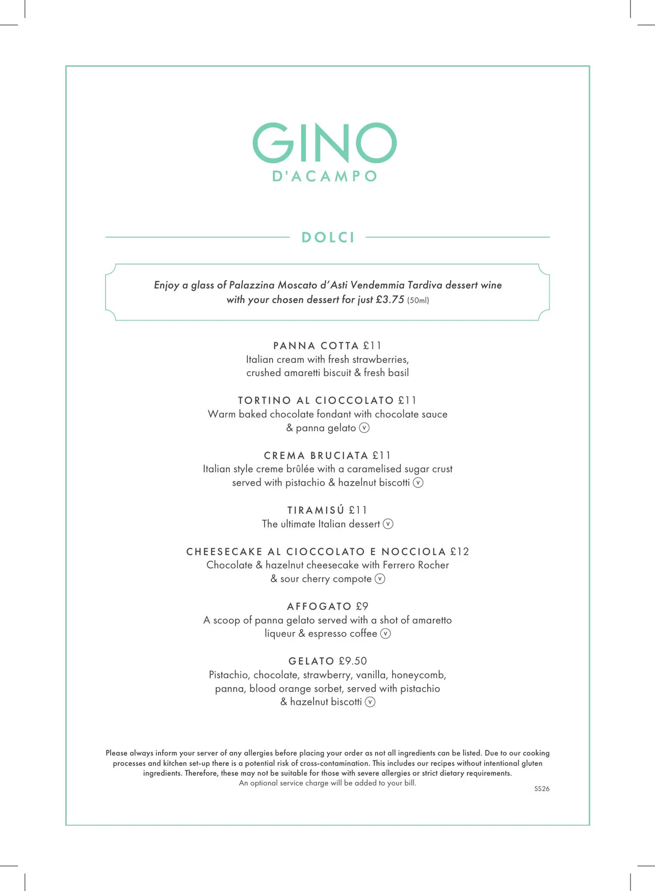Gino D'Acampo menu, page 7