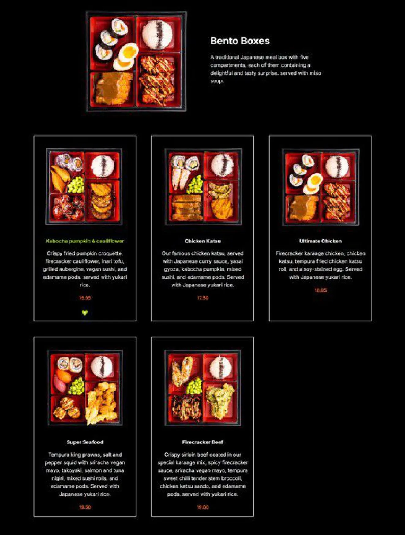 Yakinori menu, page 4