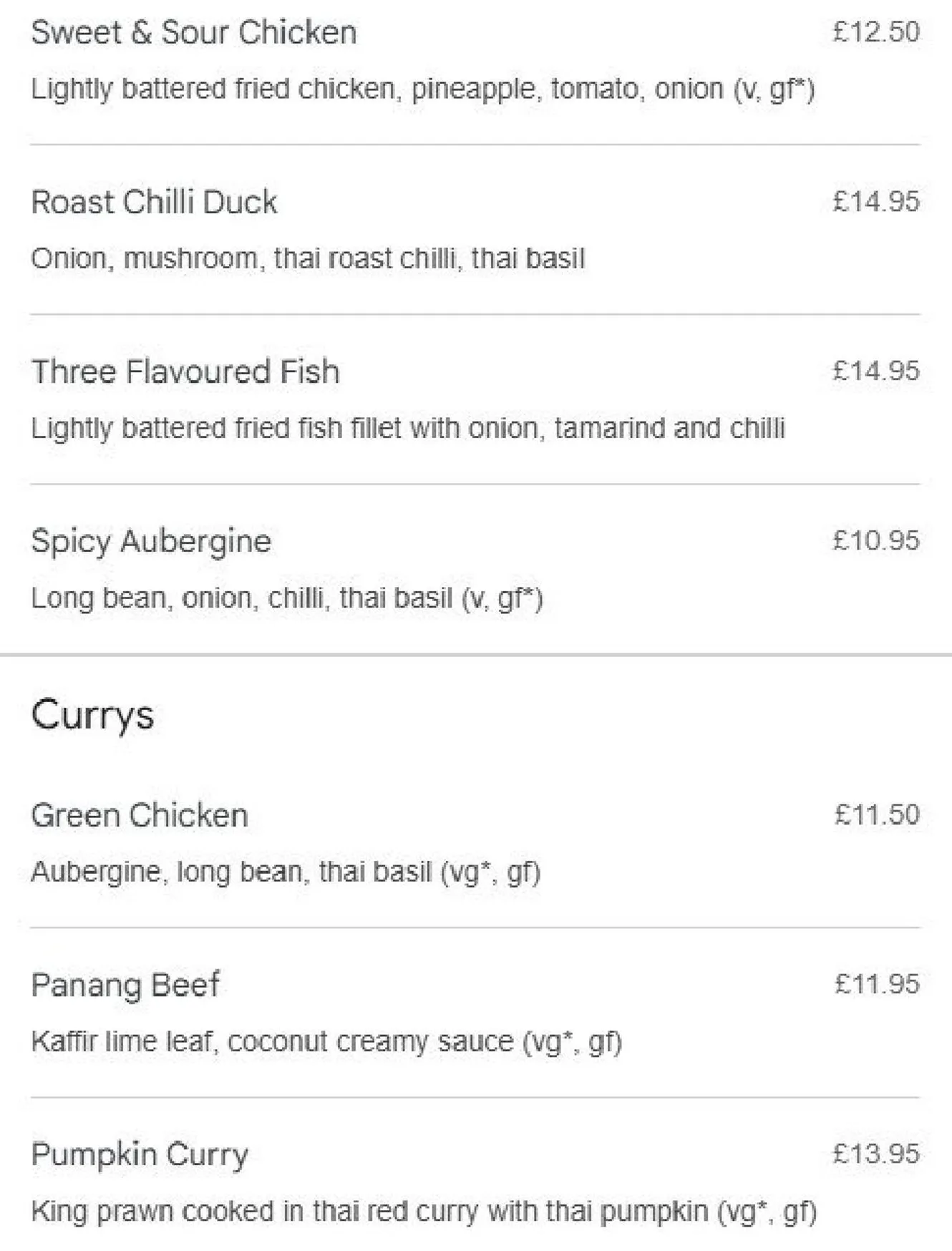 TORTHAI Balham menu, page 6