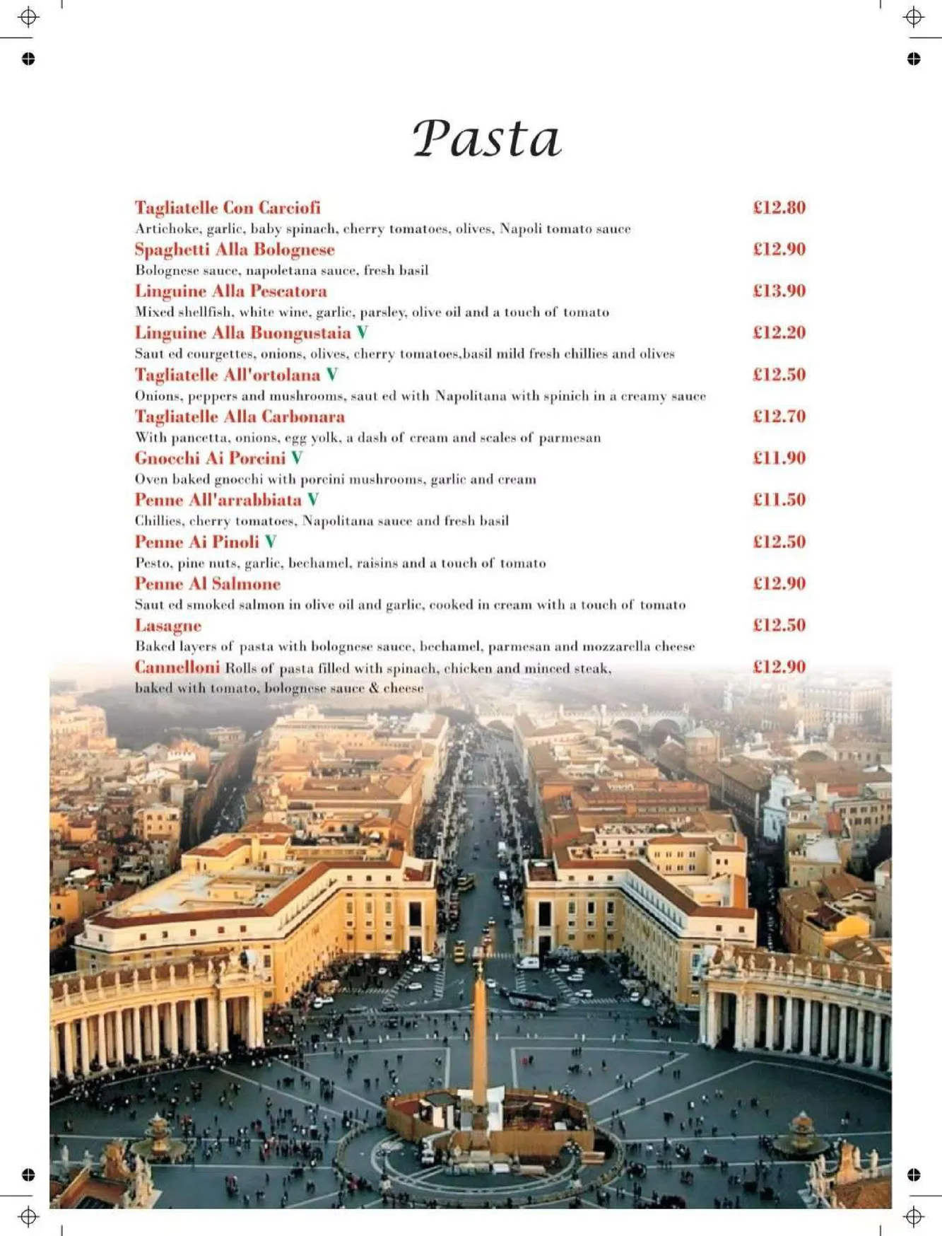 Papa Ciccio's menu, page 6