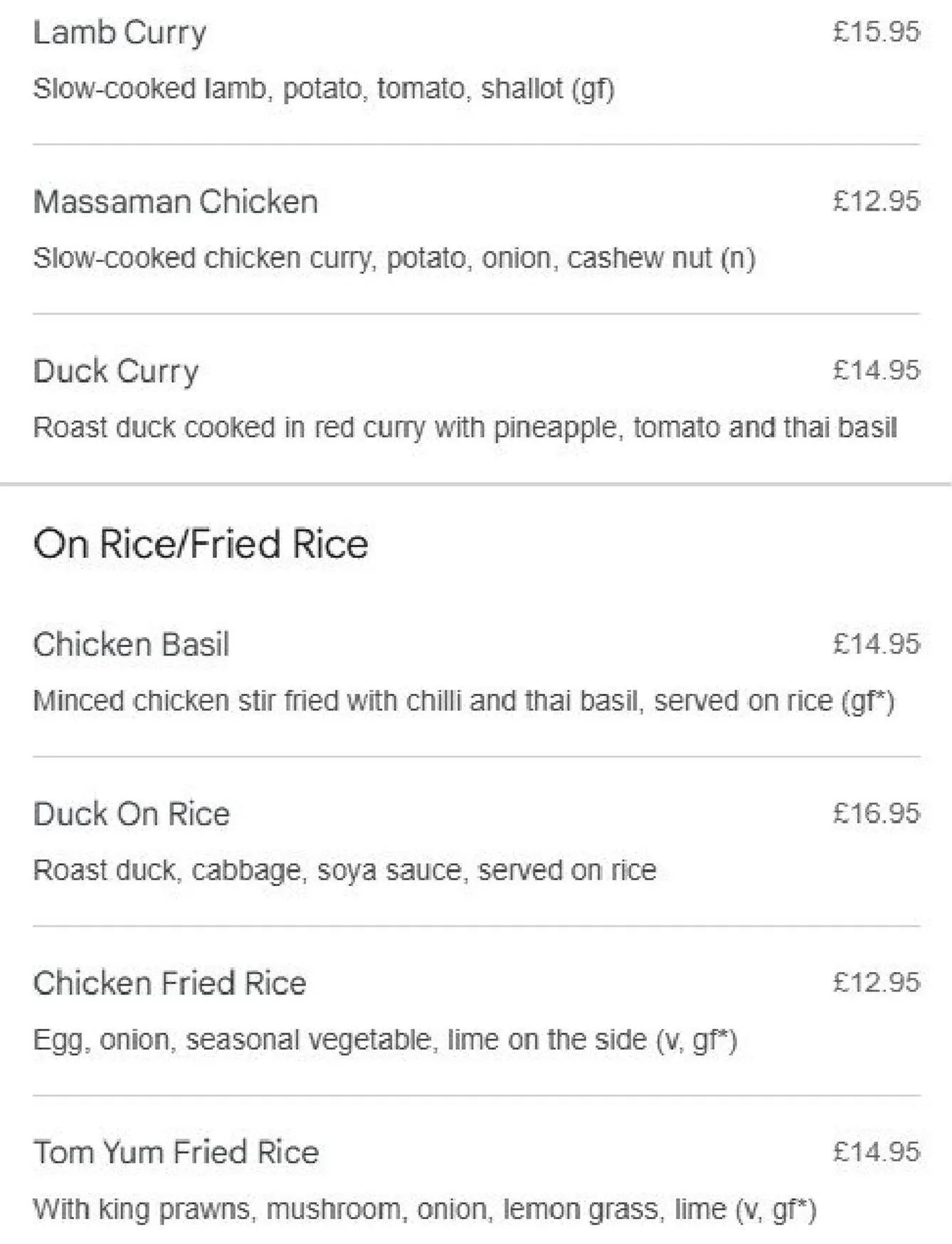 TORTHAI Balham menu, page 7