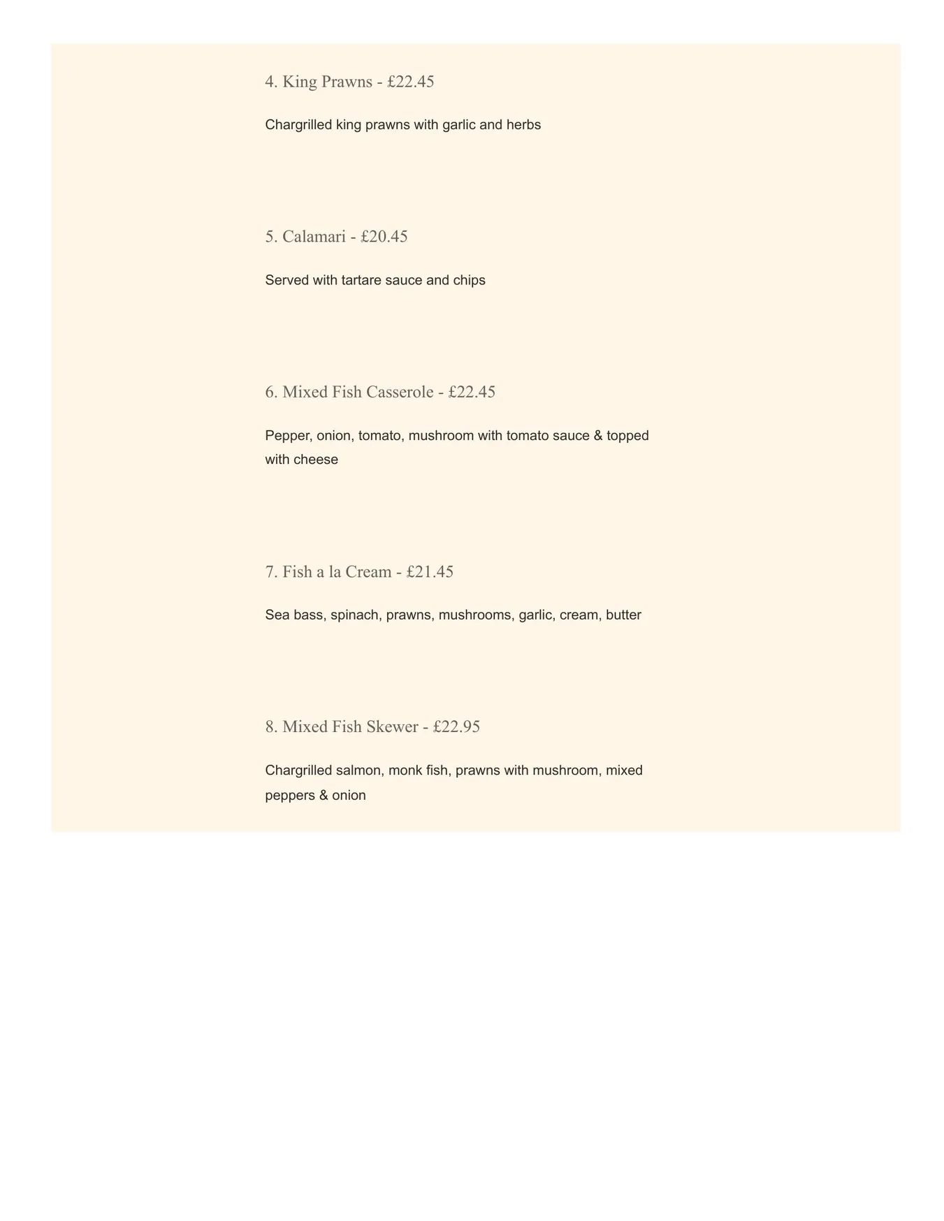 MediTerra Kitchen menu, page 16