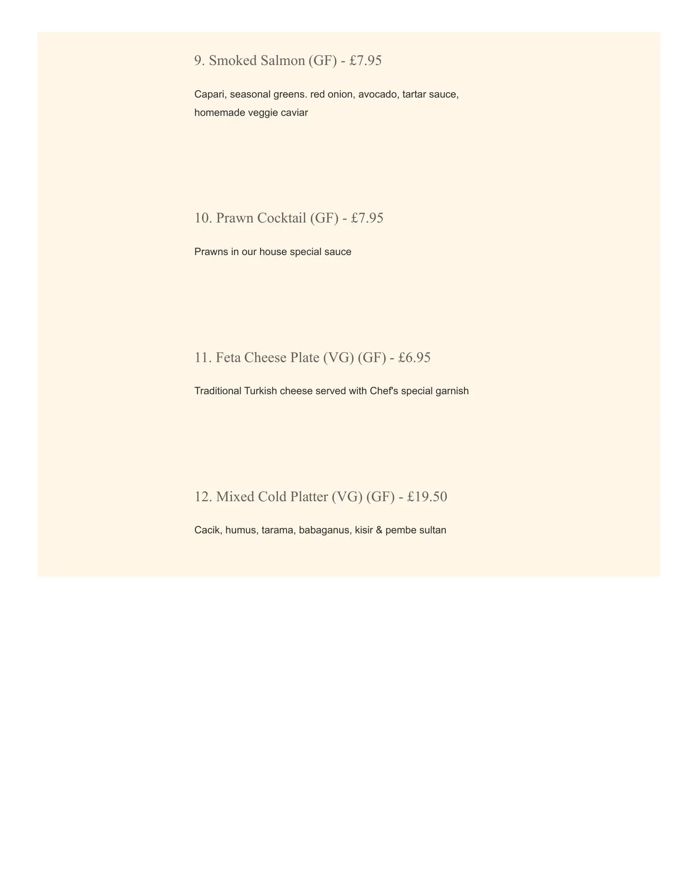 MediTerra Kitchen menu, page 3