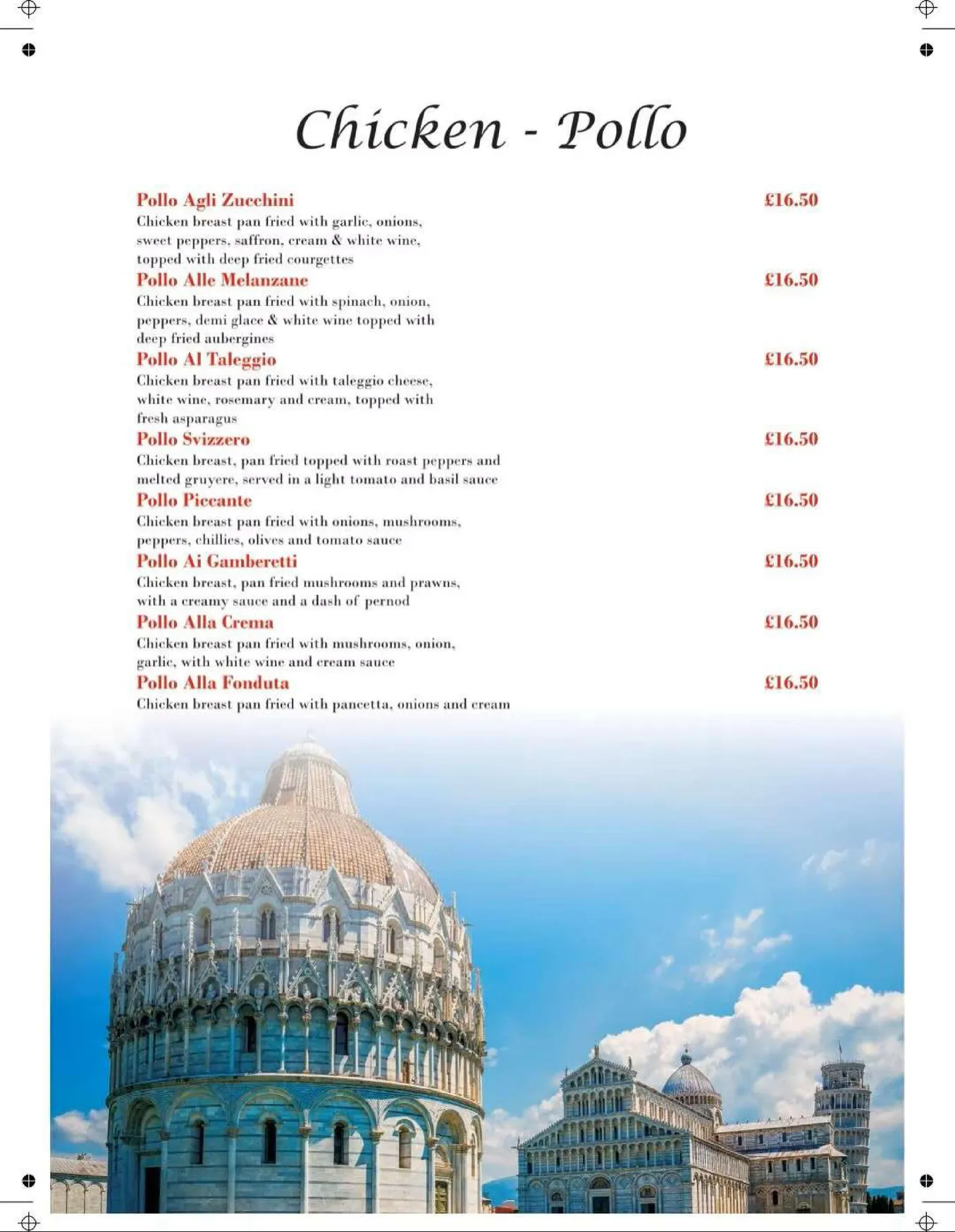 Papa Ciccio's menu, page 4