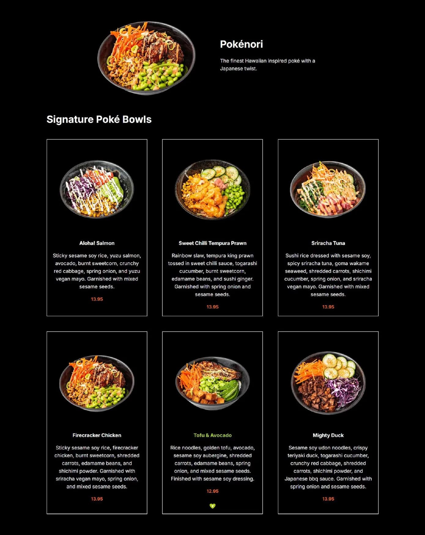 Yakinori menu, page 7