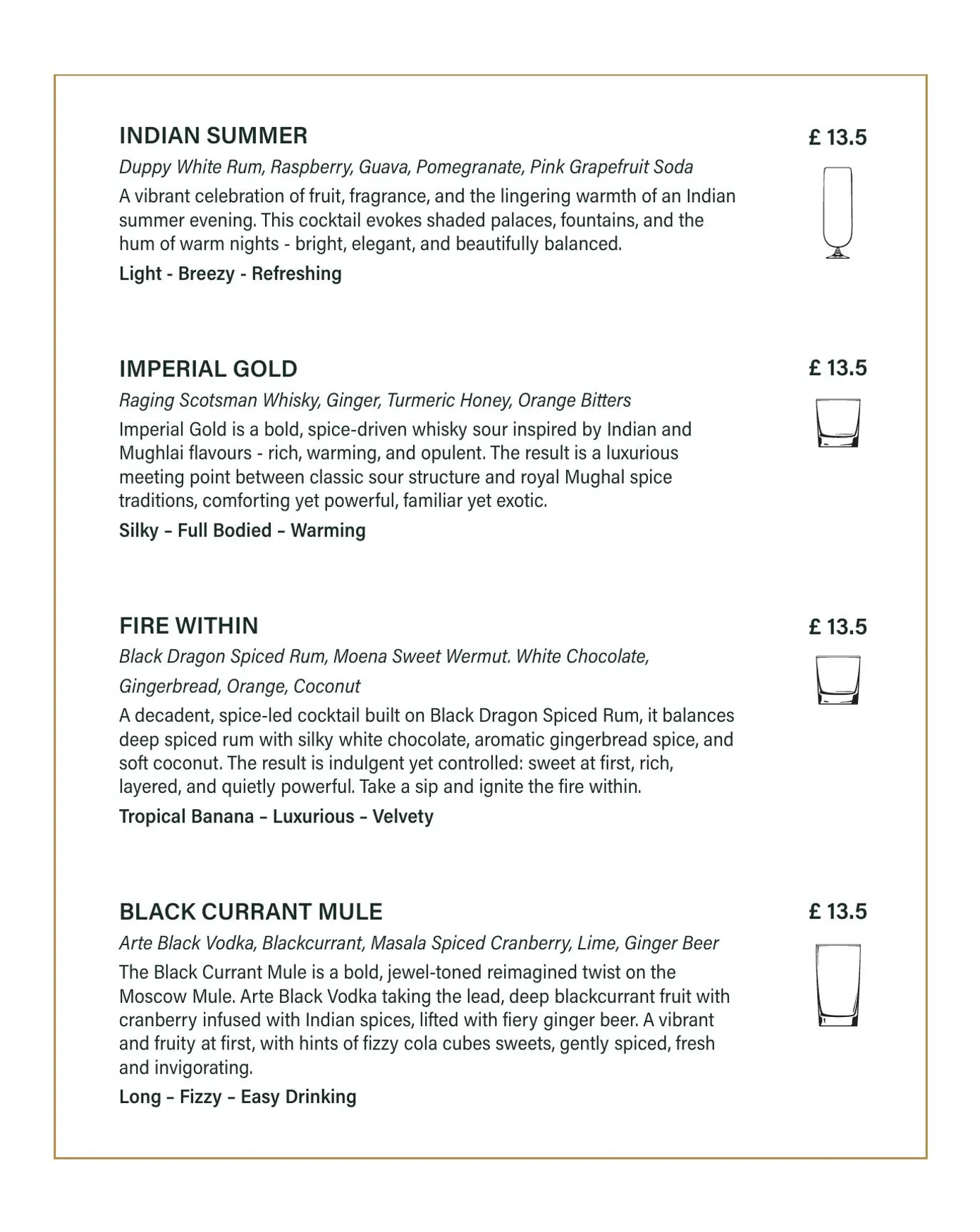 Qavali menu, page 10