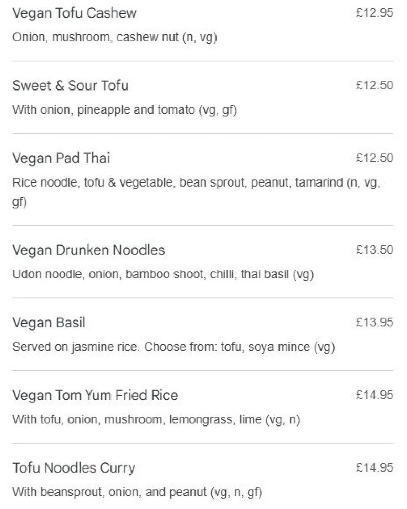 TORTHAI Balham menu, page 4