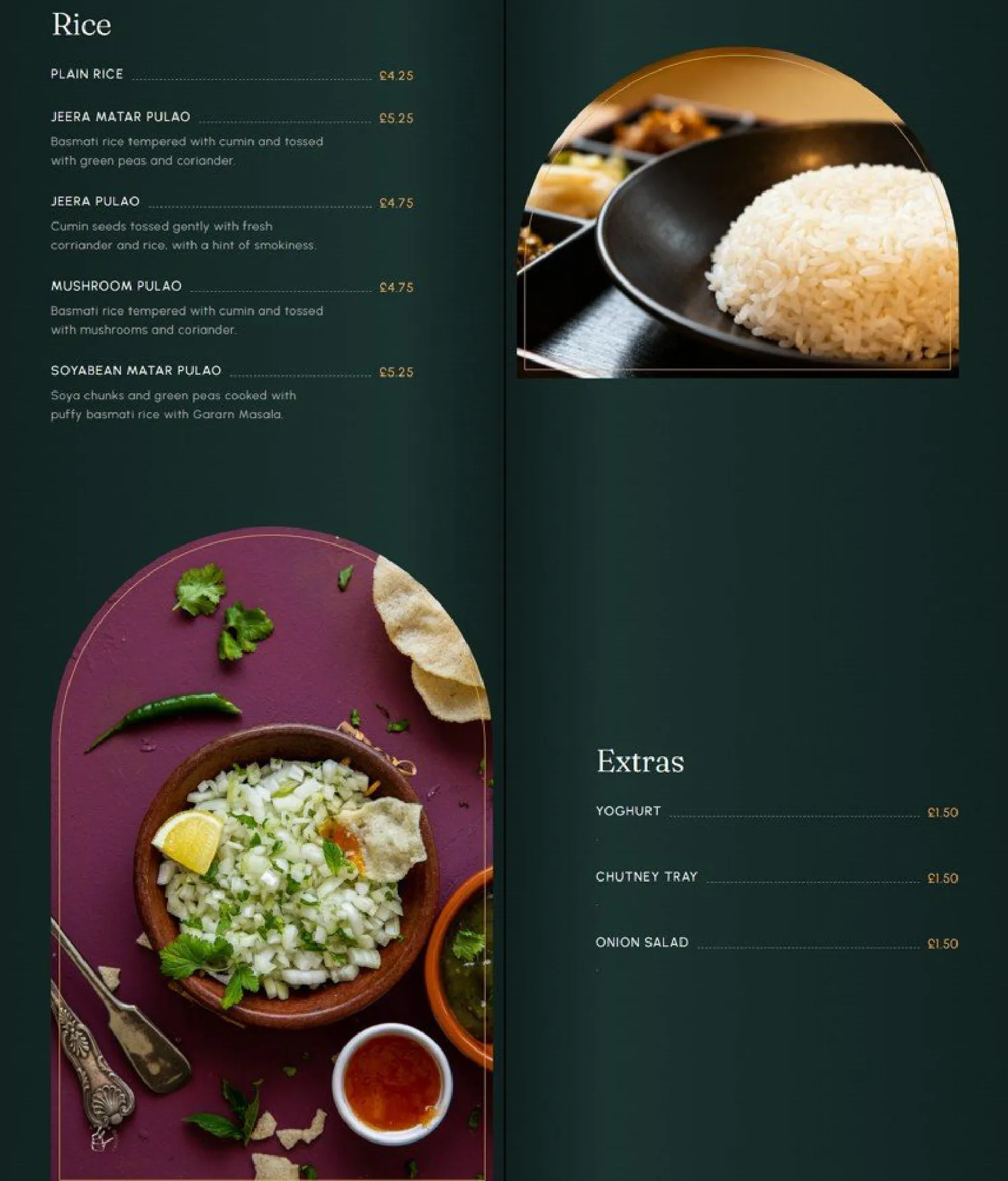 400 Degrees menu, page 13