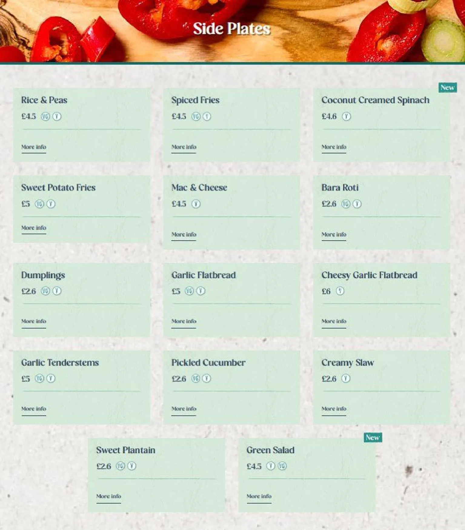 Turtle Bay menu, page 5