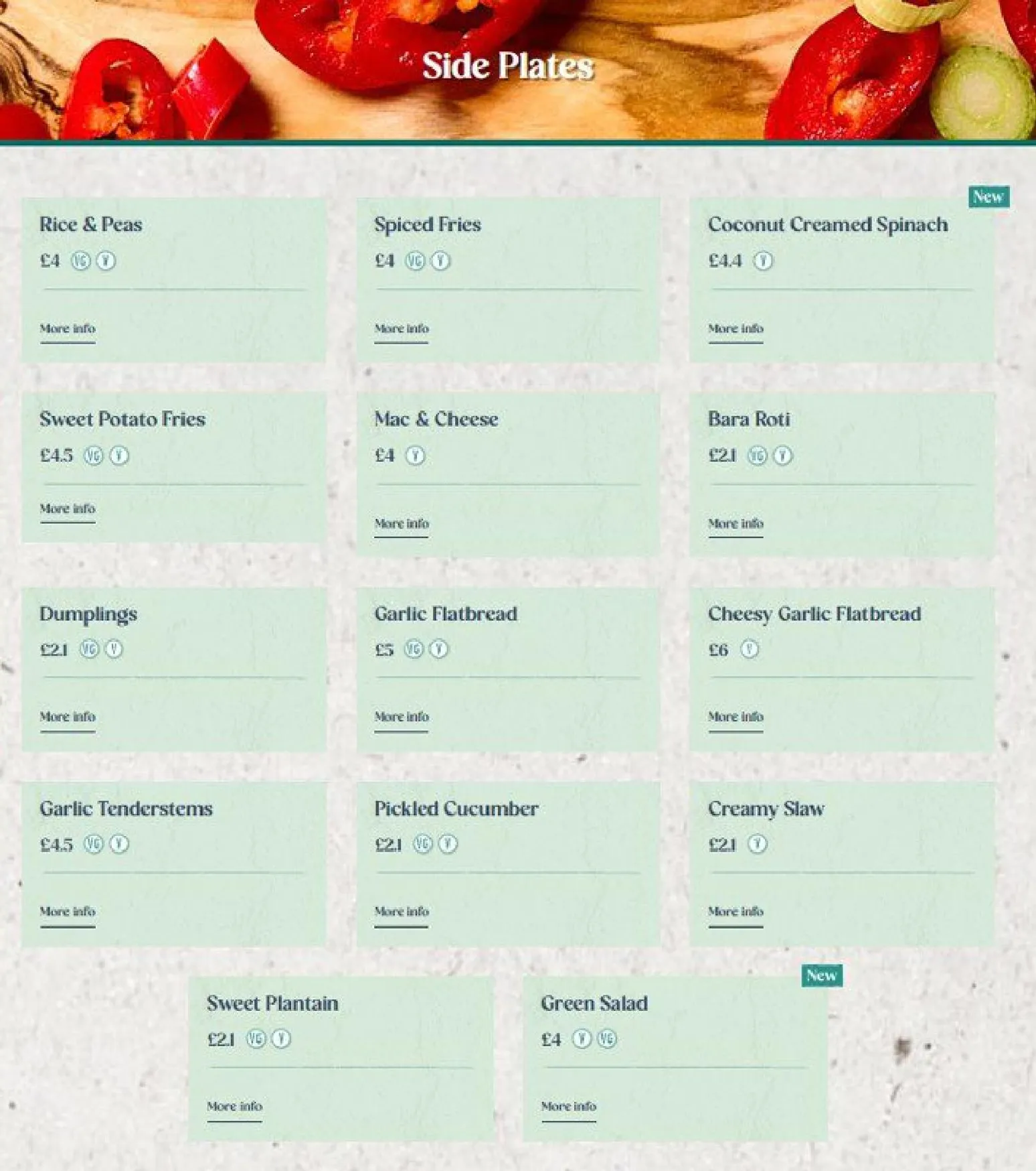 Turtle Bay menu, page 6