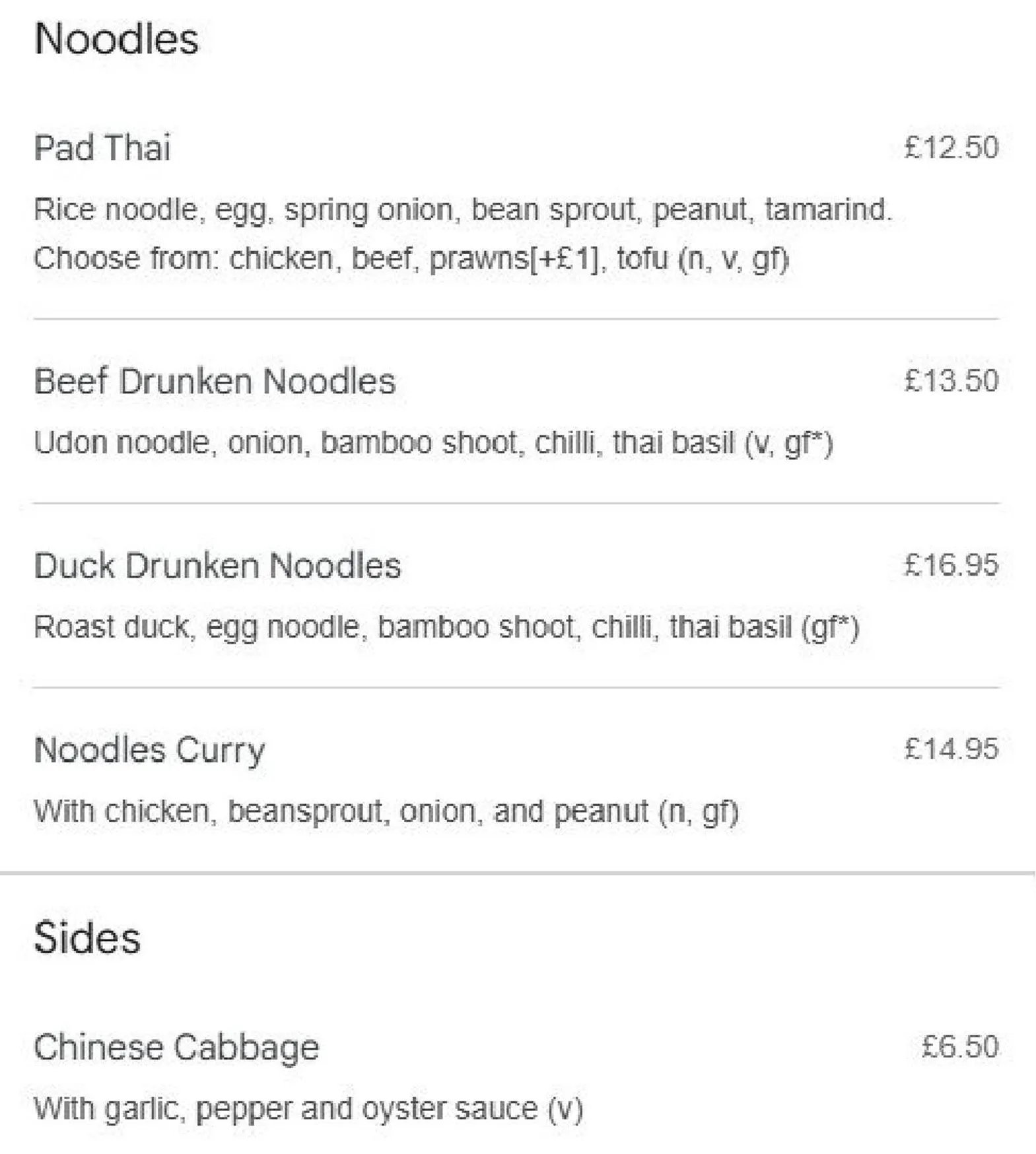TORTHAI Balham menu, page 8