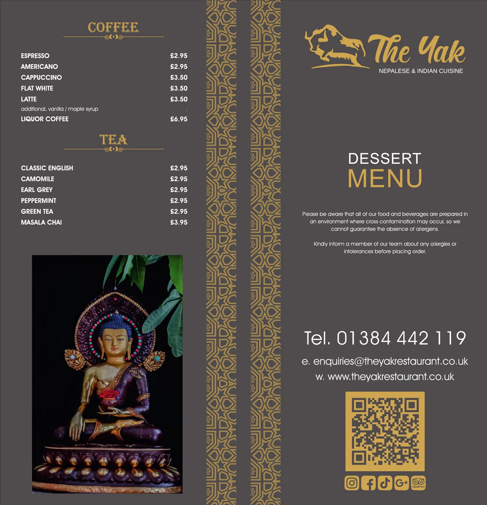 The Yak Nepalese & Indian Cuisine menu, page 7