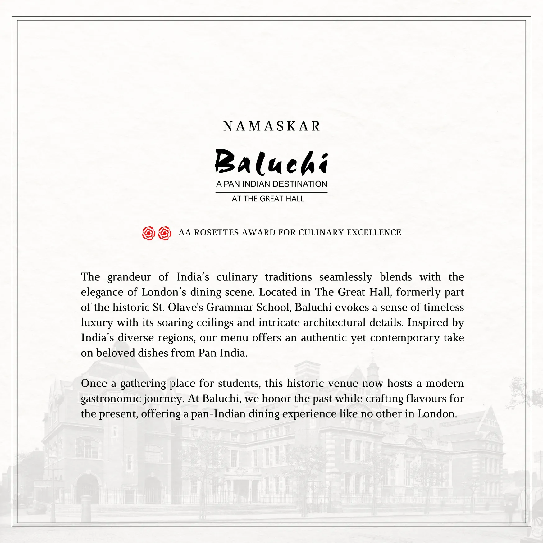 High Chai at The LaLiT menu, page 1