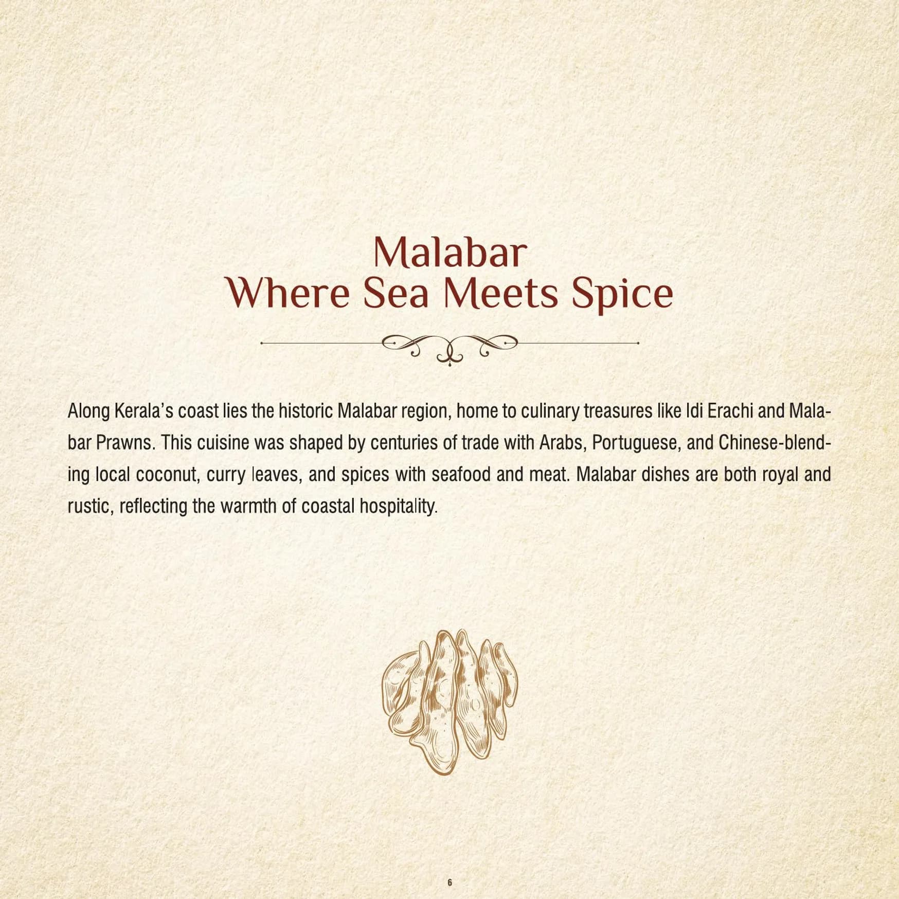 Curry Leaf menu, page 6