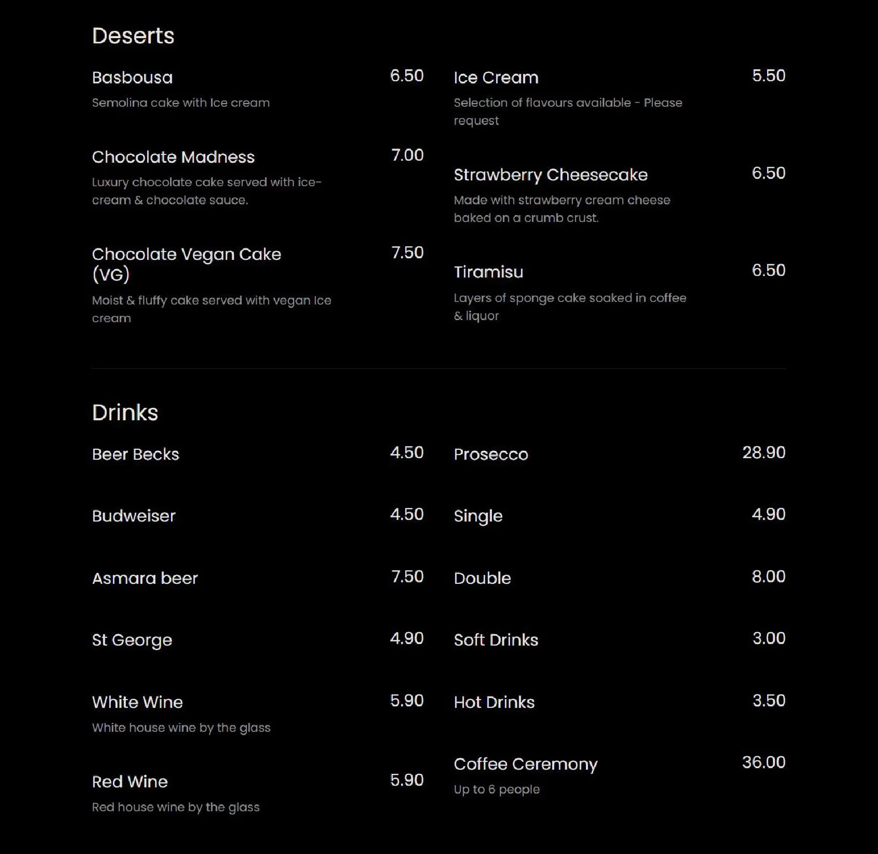 Laza menu, page 5