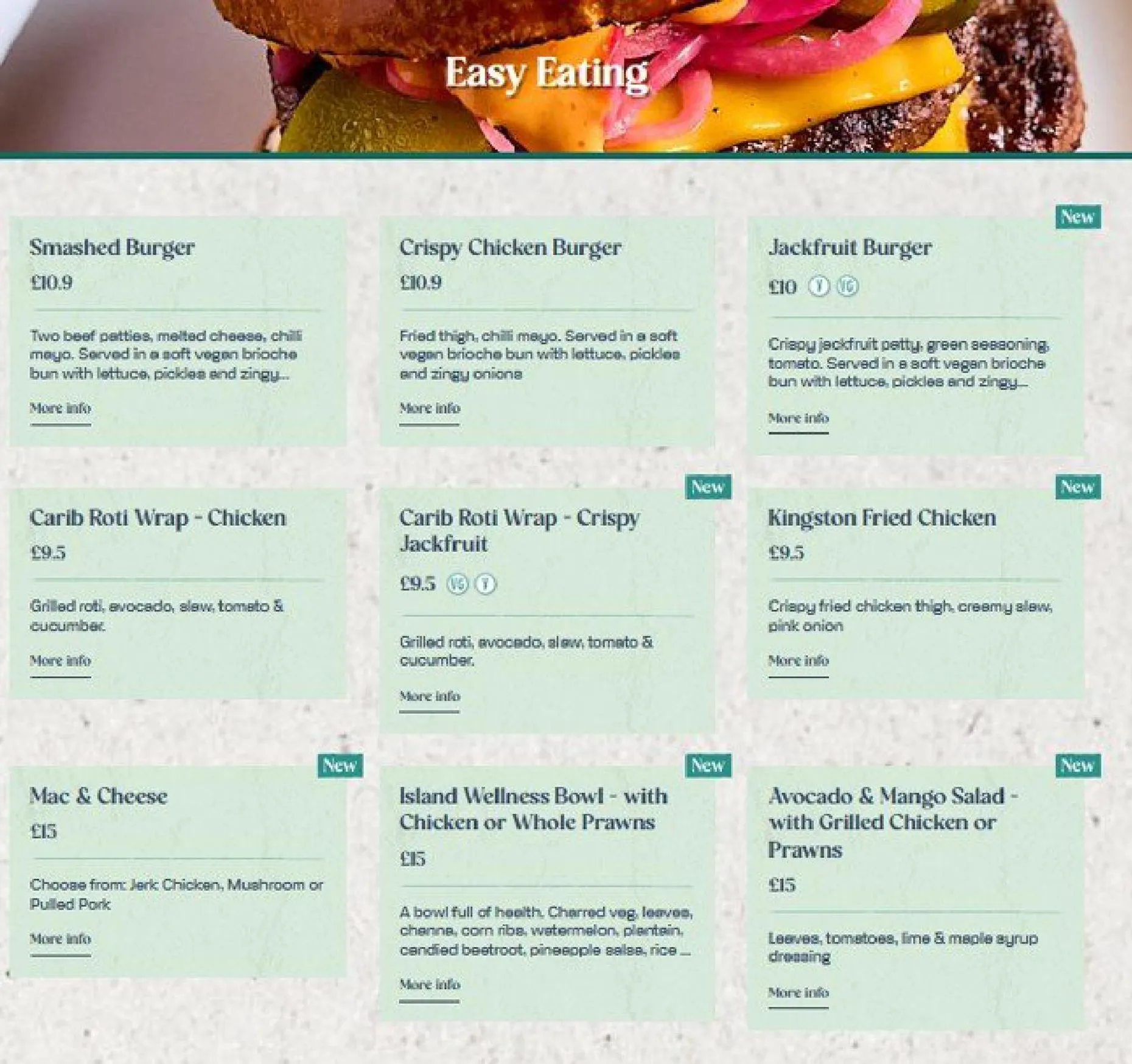 Turtle Bay menu, page 5