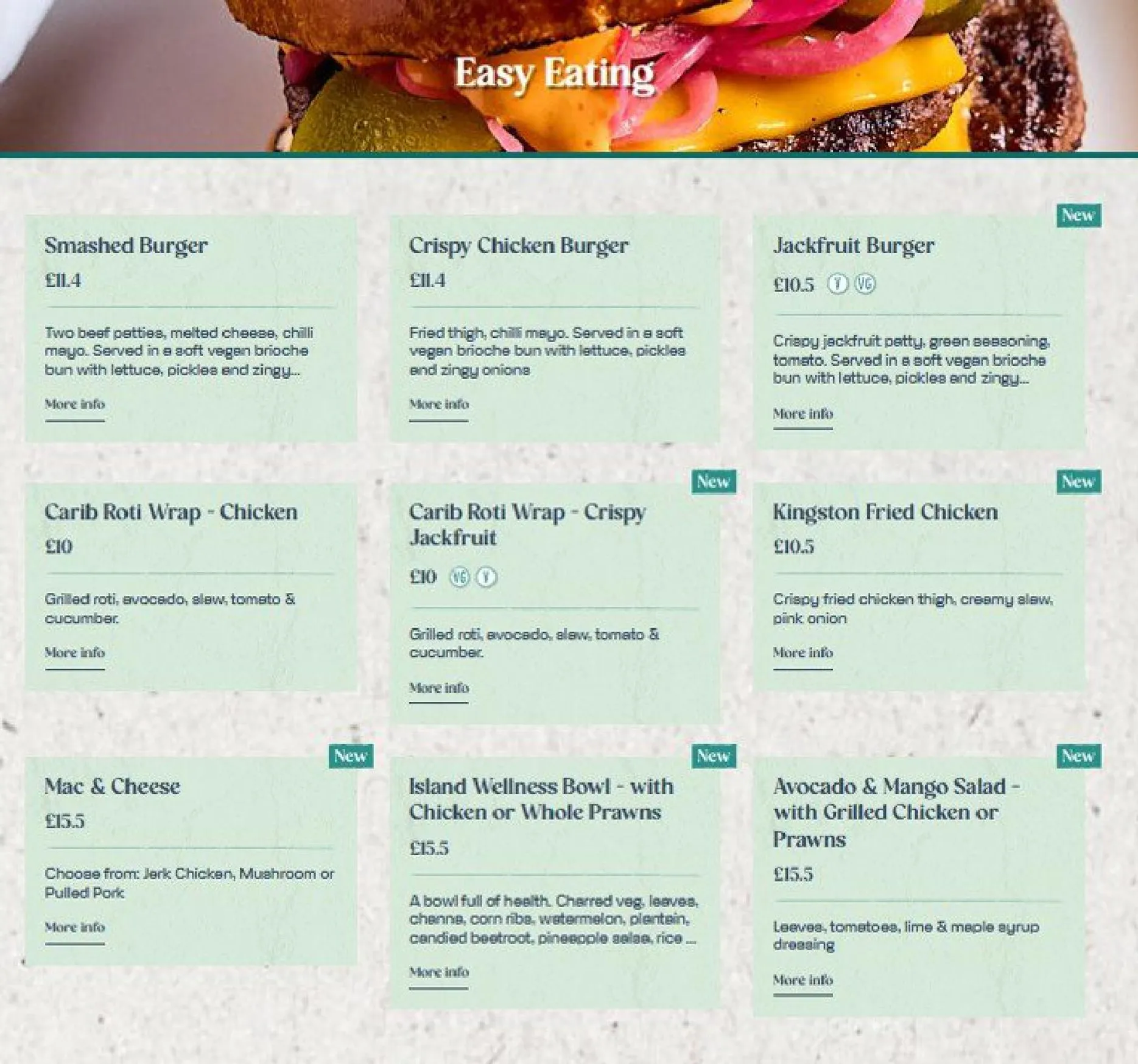 Turtle Bay menu, page 4
