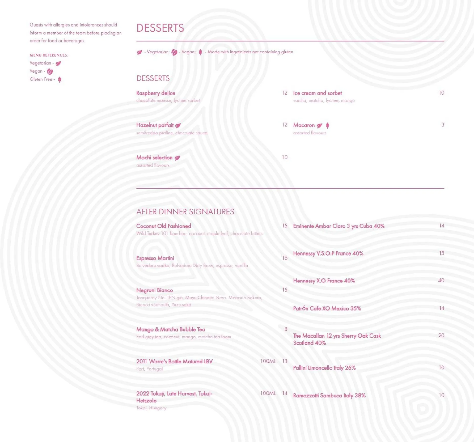 Yauatcha City menu, page 3