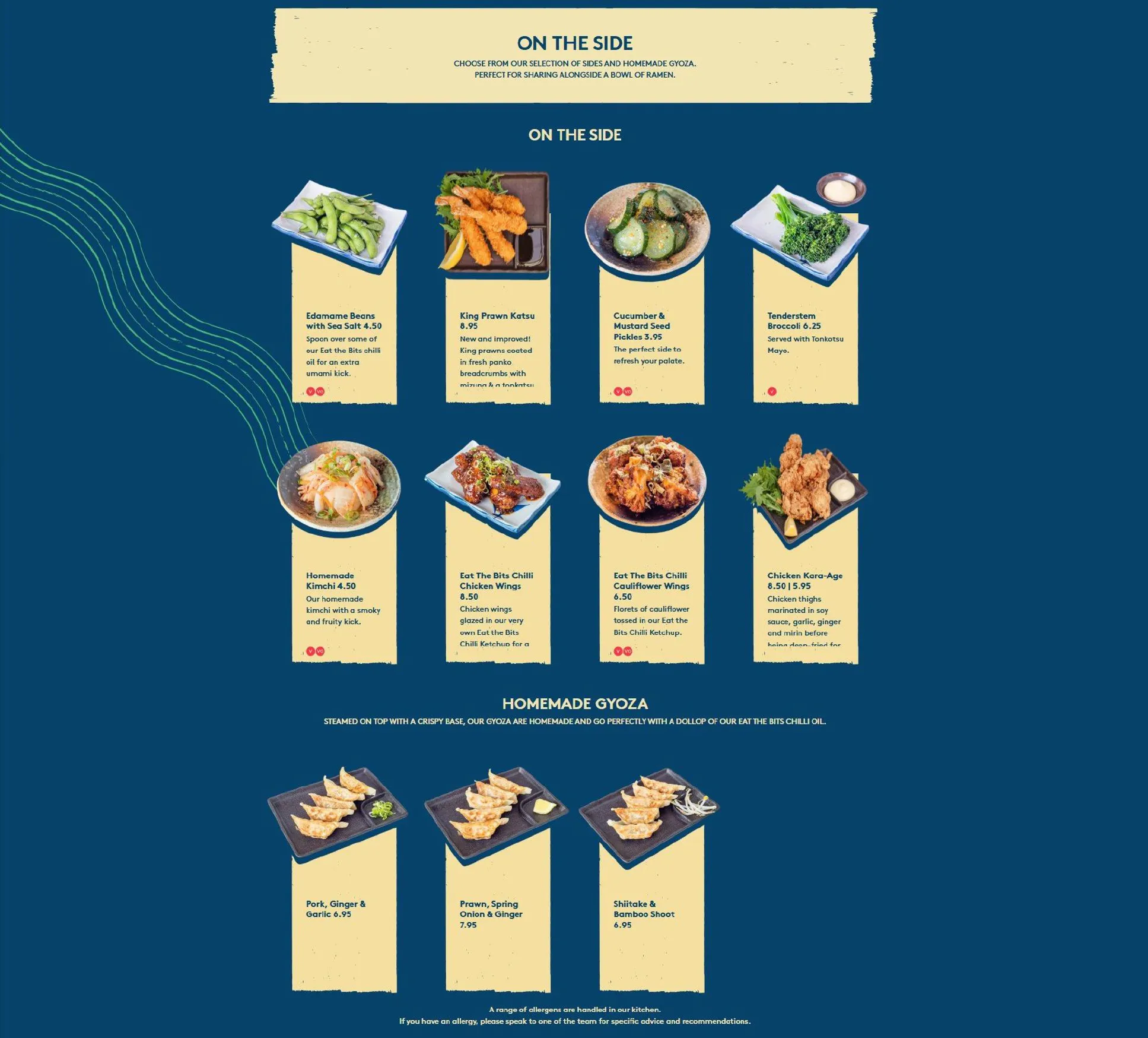 Tonkotsu menu, page 3