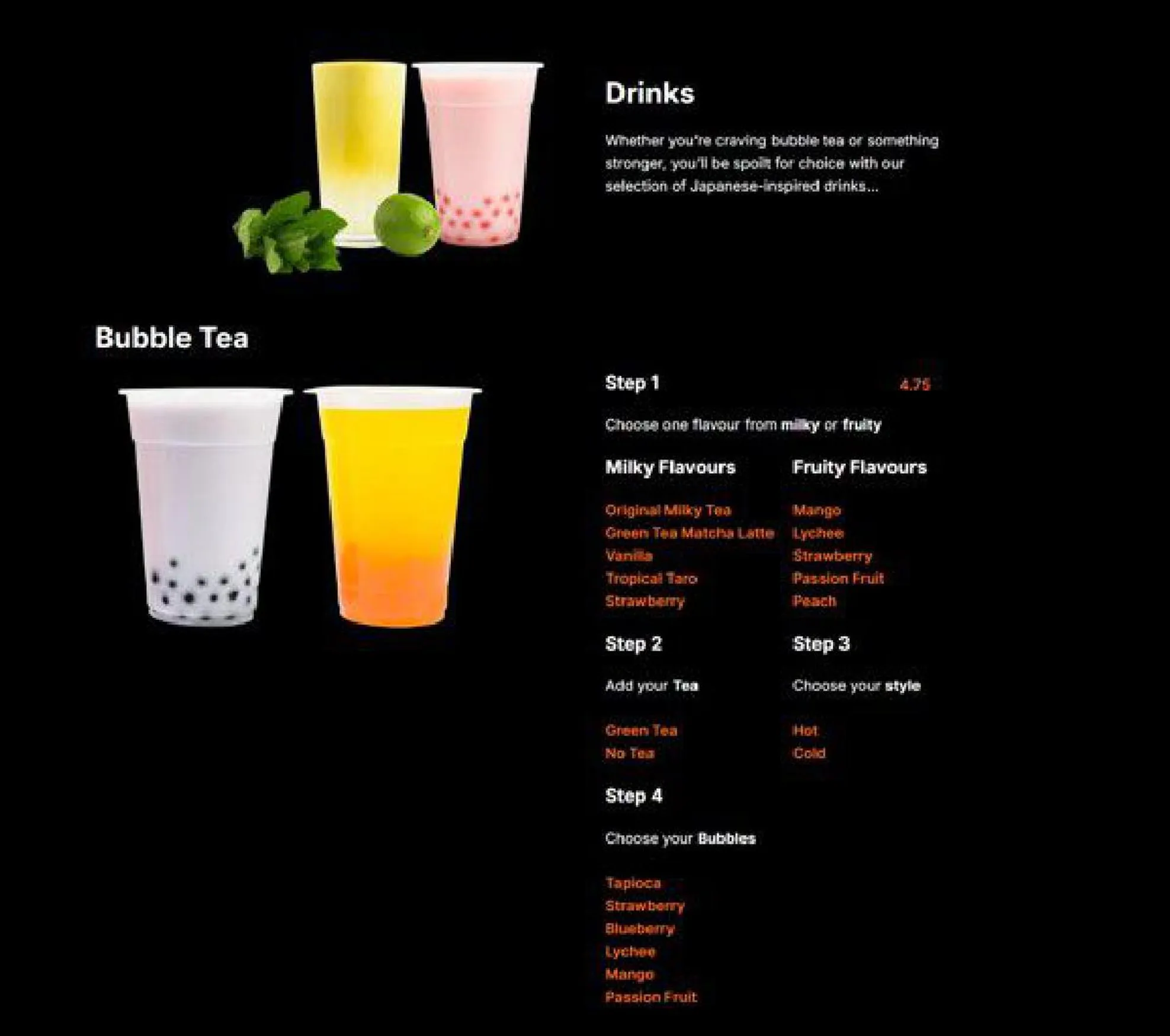 Yakinori menu, page 17
