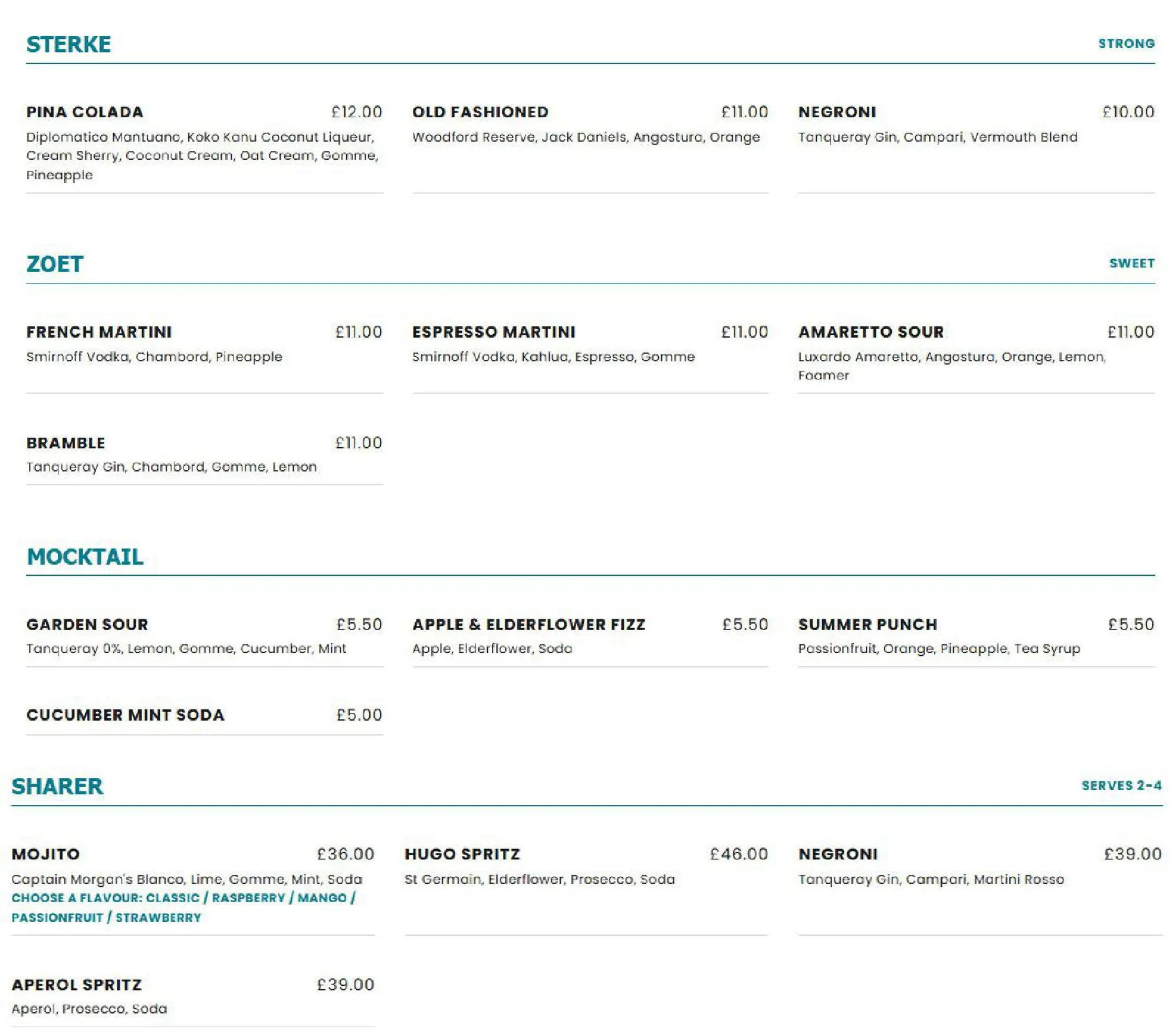 Brel menu, page 9