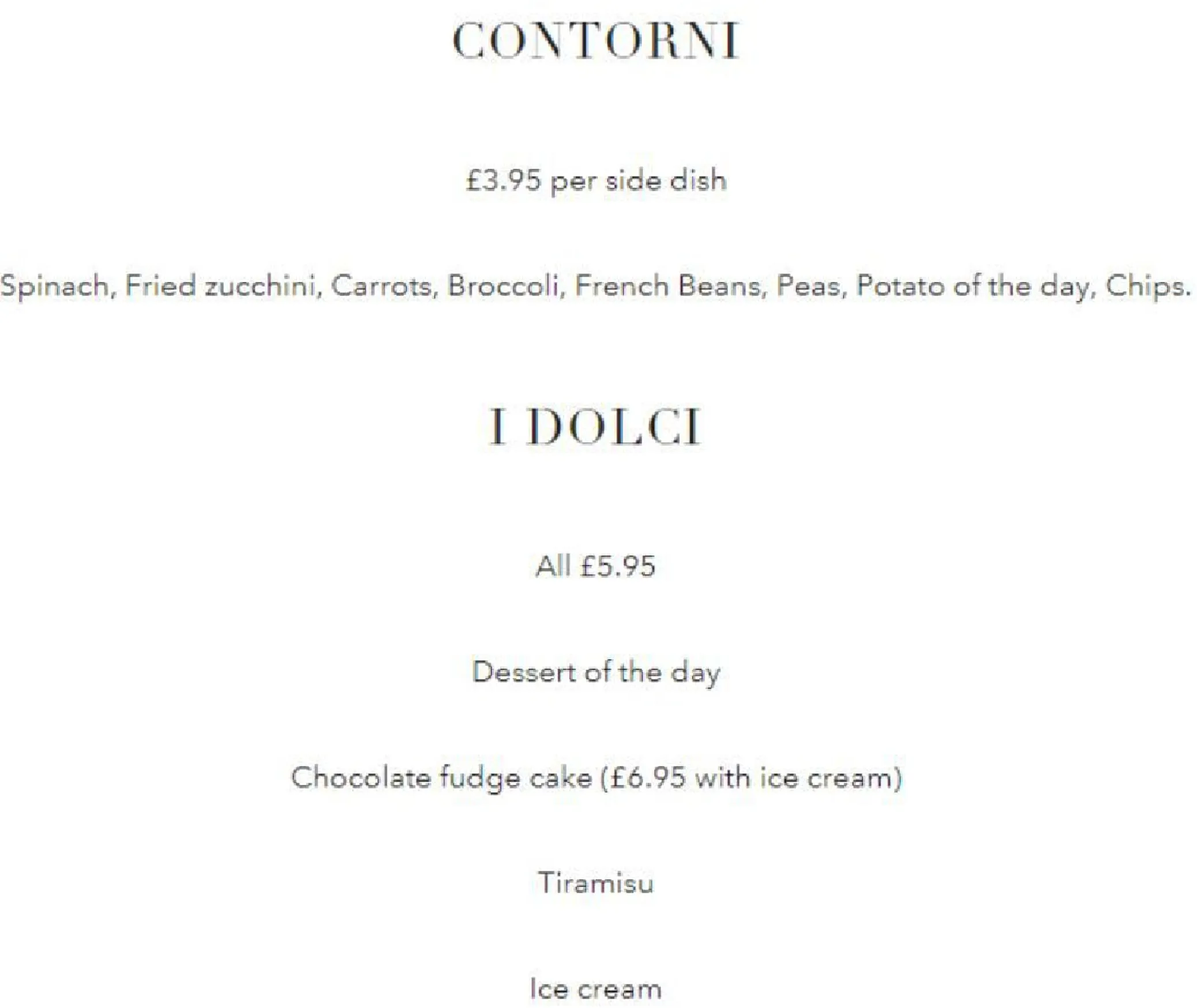 La Gaffe menu, page 7