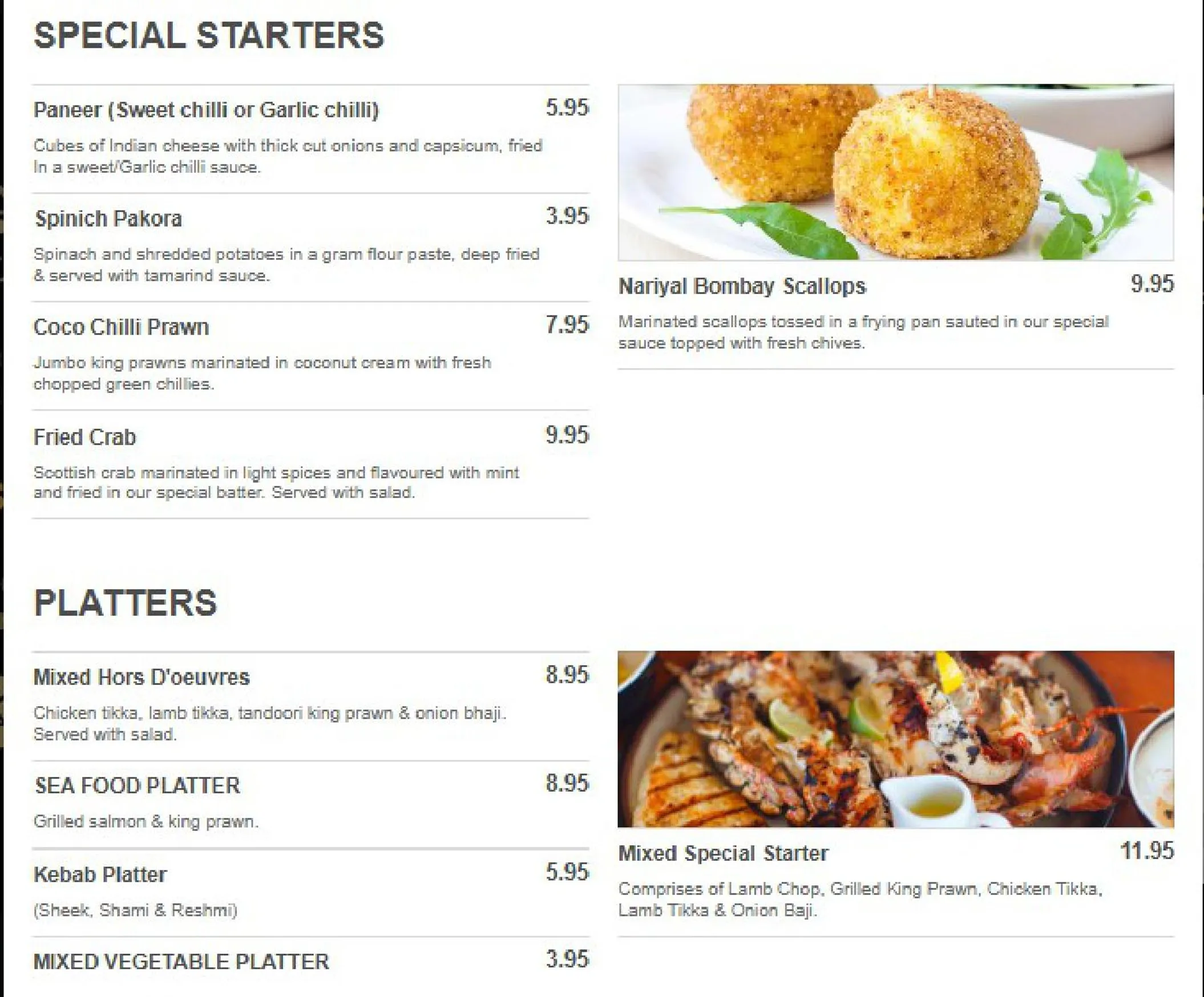 Jaipur of Chigwell menu, page 2