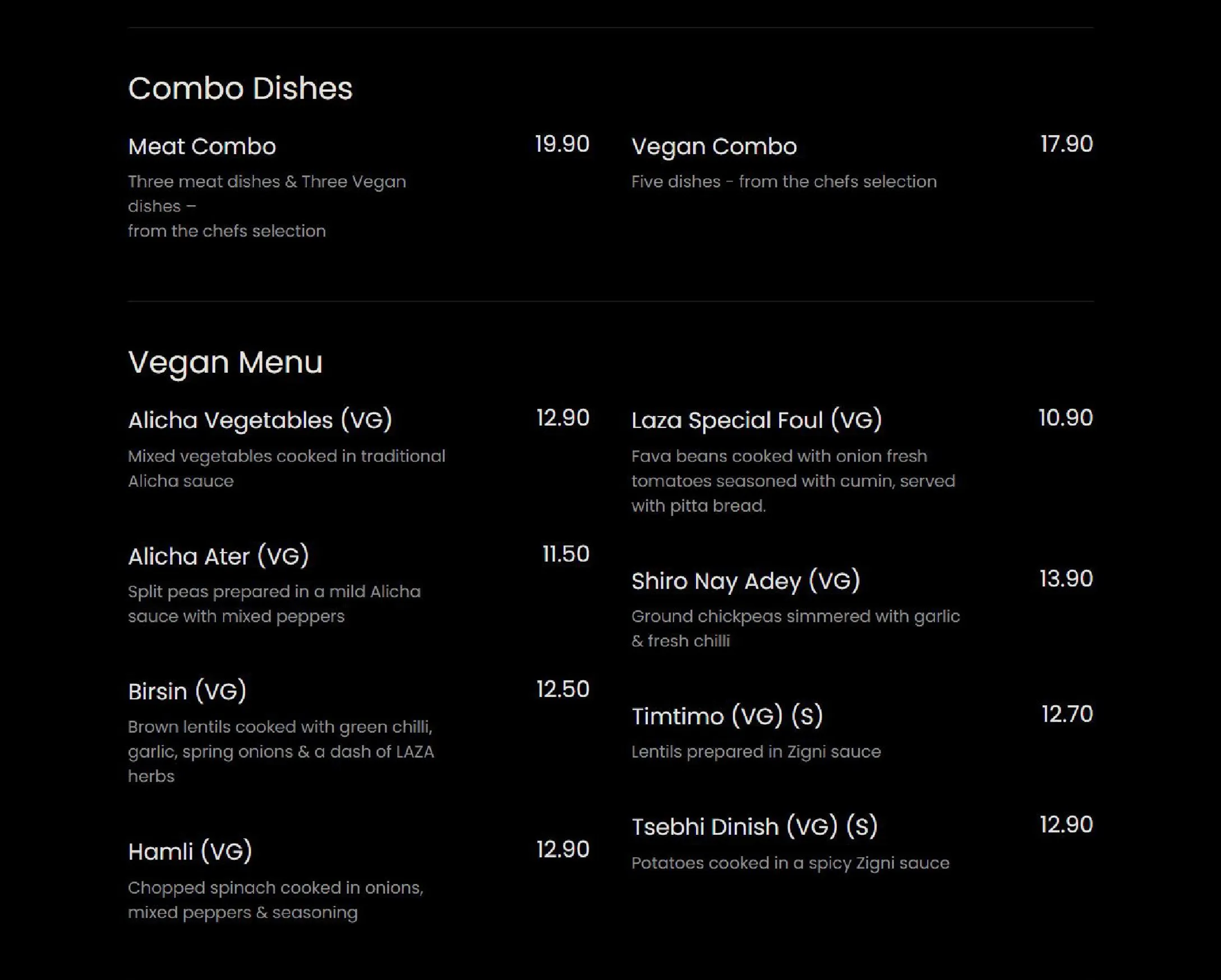 Laza menu, page 3
