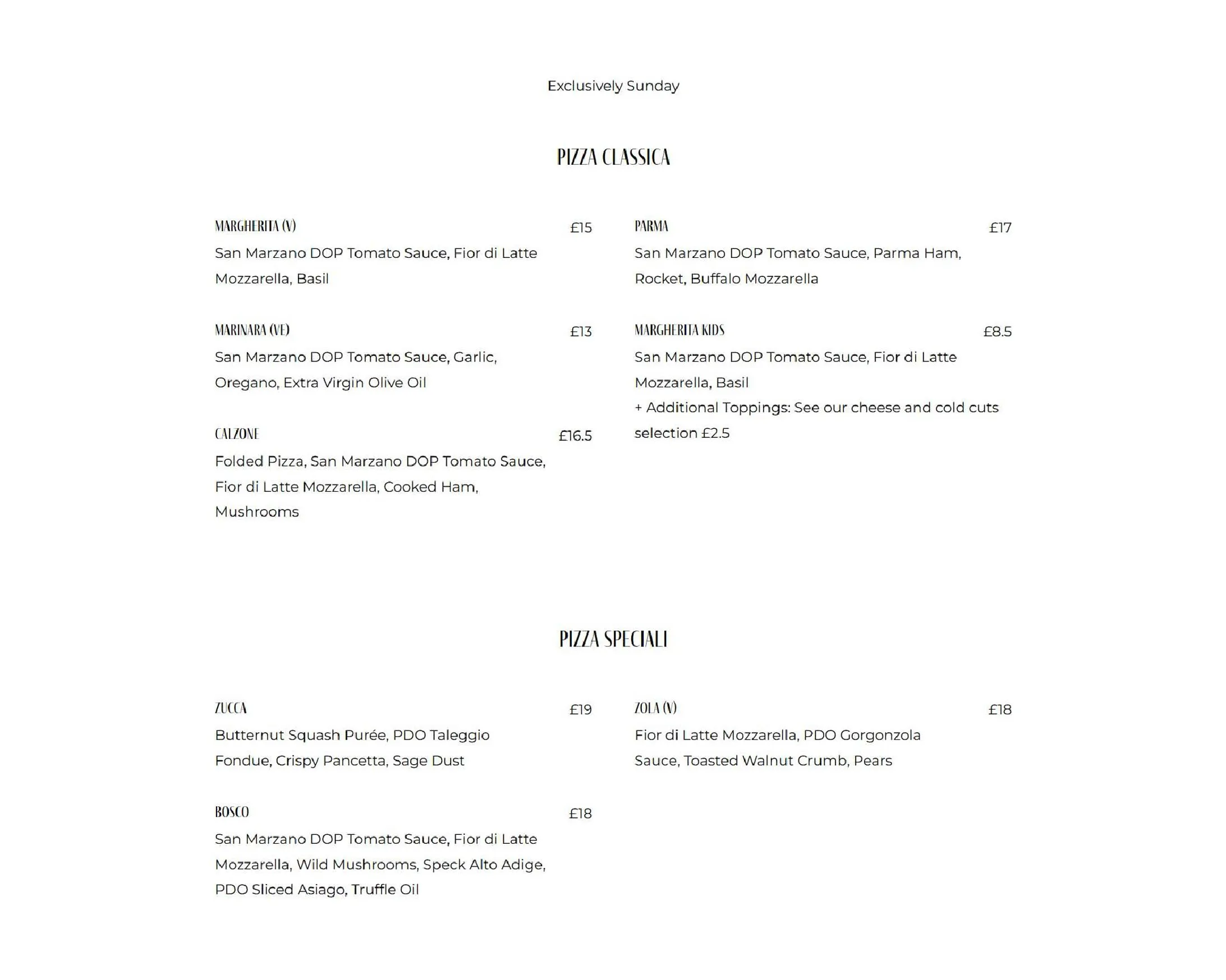 La Bottega menu, page 10