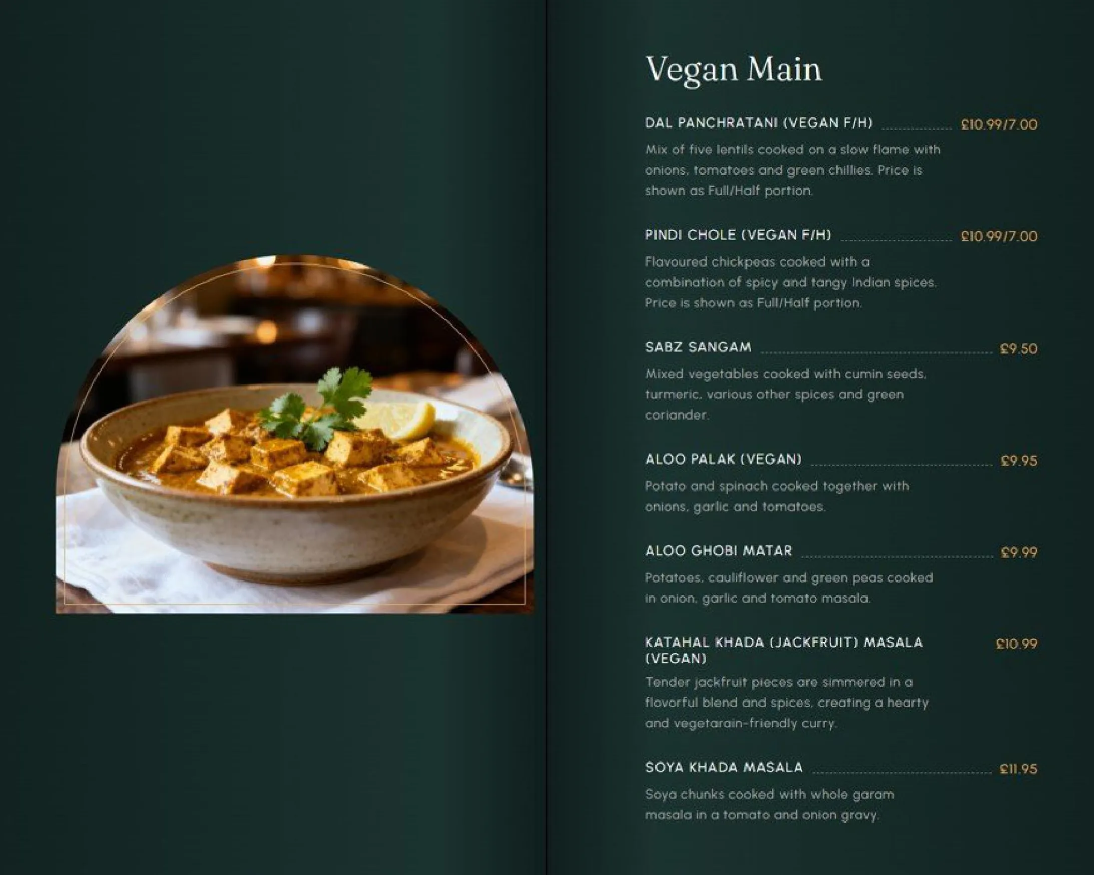 400 Degrees menu, page 10