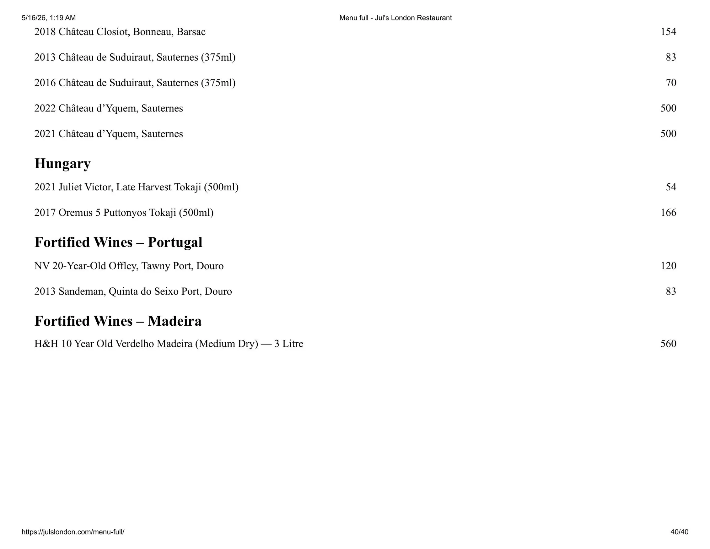 Jul's menu, page 40