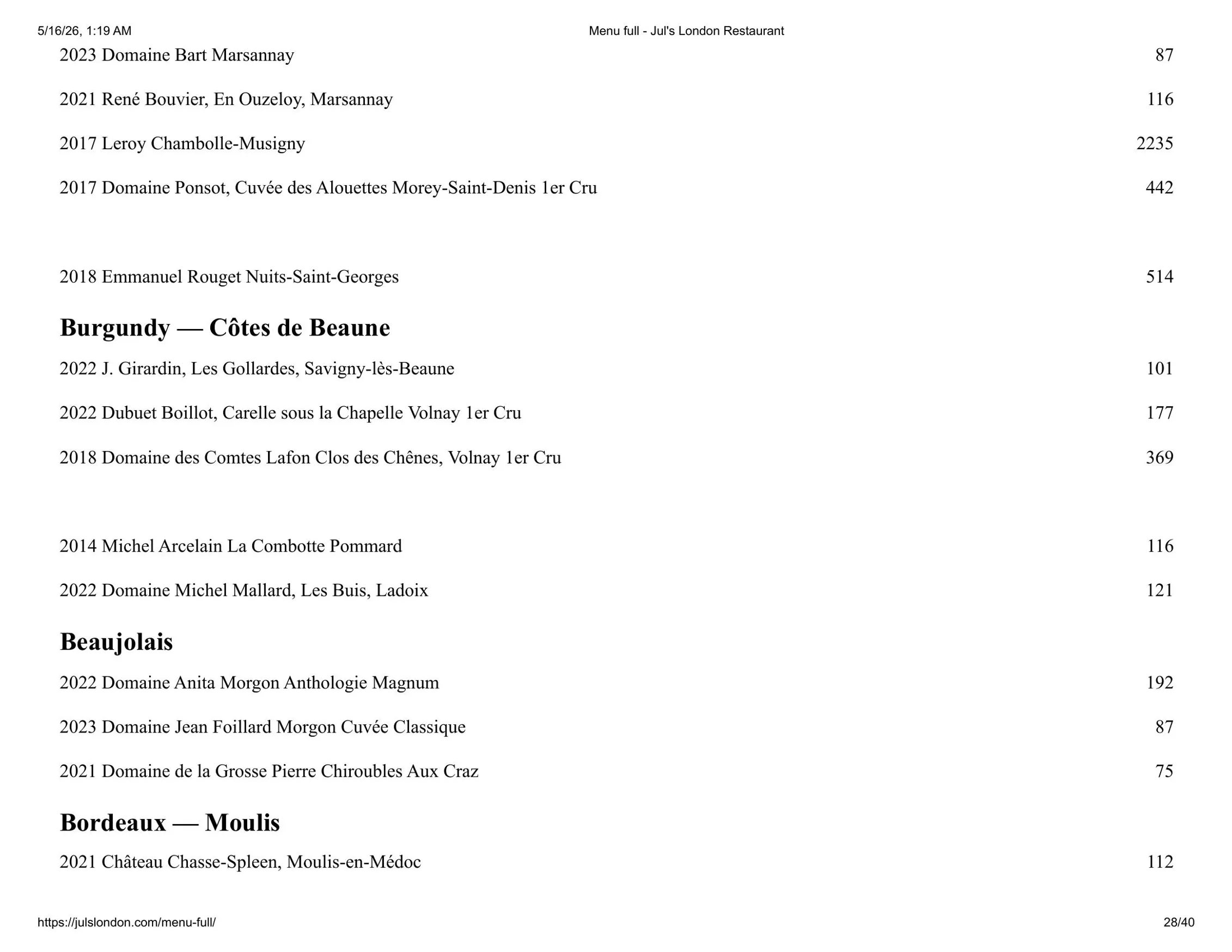 Jul's menu, page 28