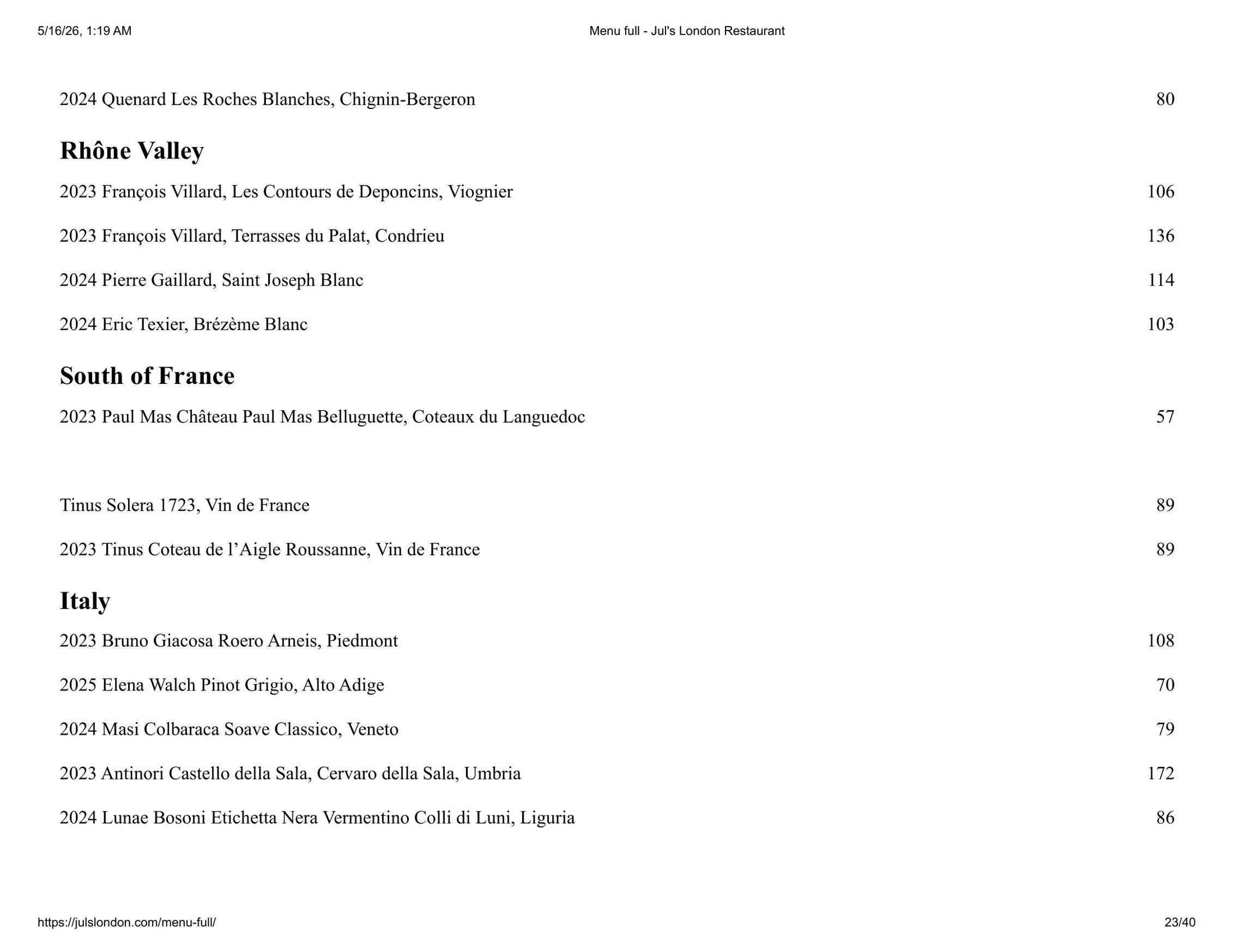 Jul's menu, page 23