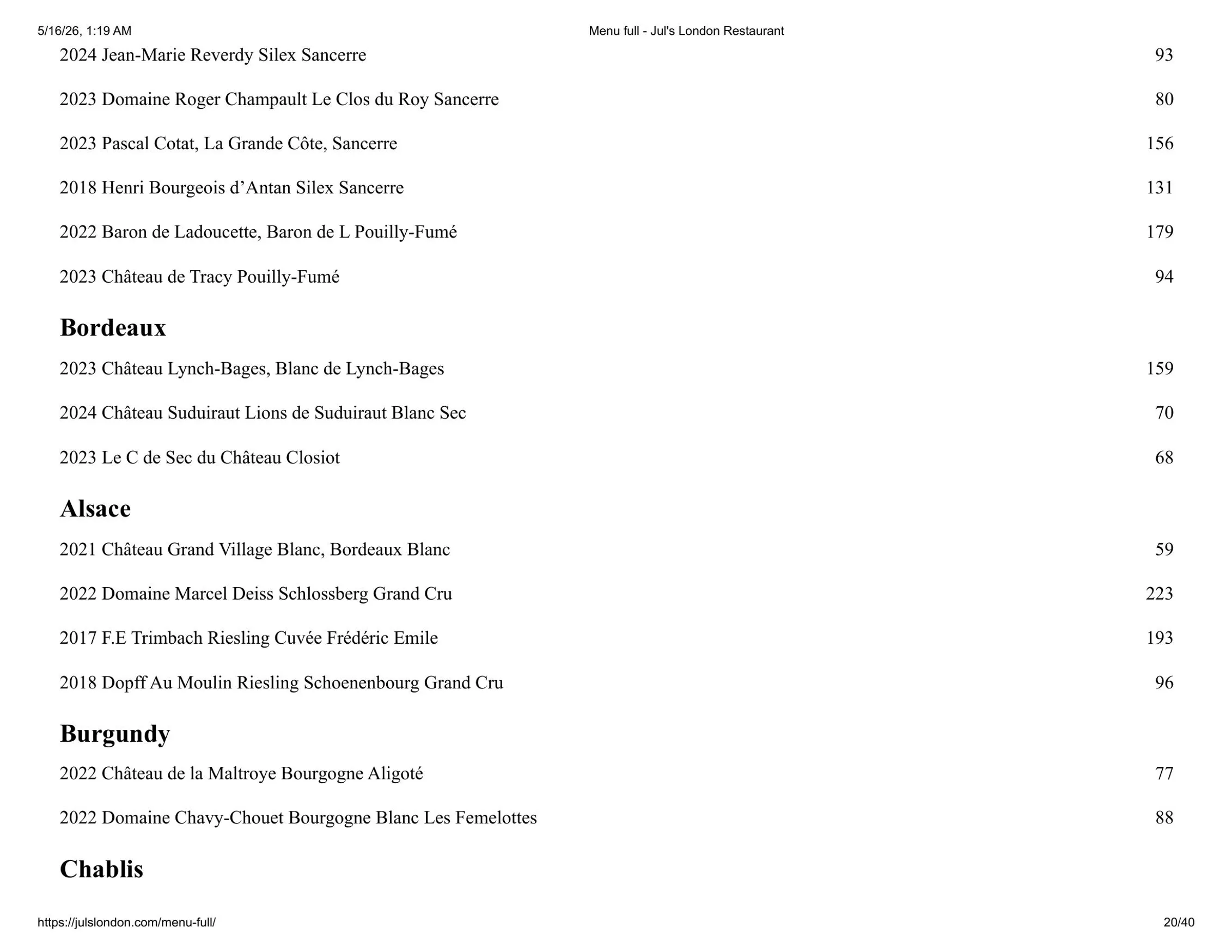 Jul's menu, page 20