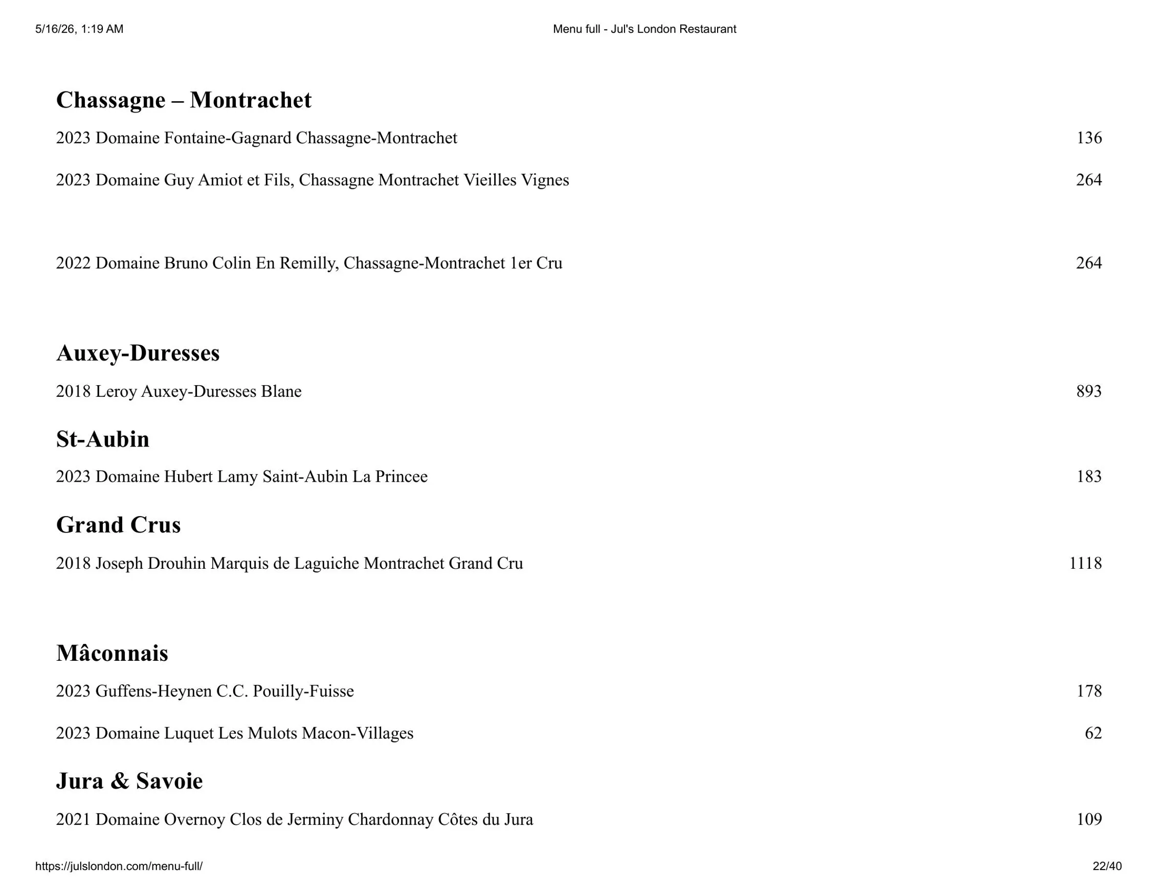 Jul's menu, page 22