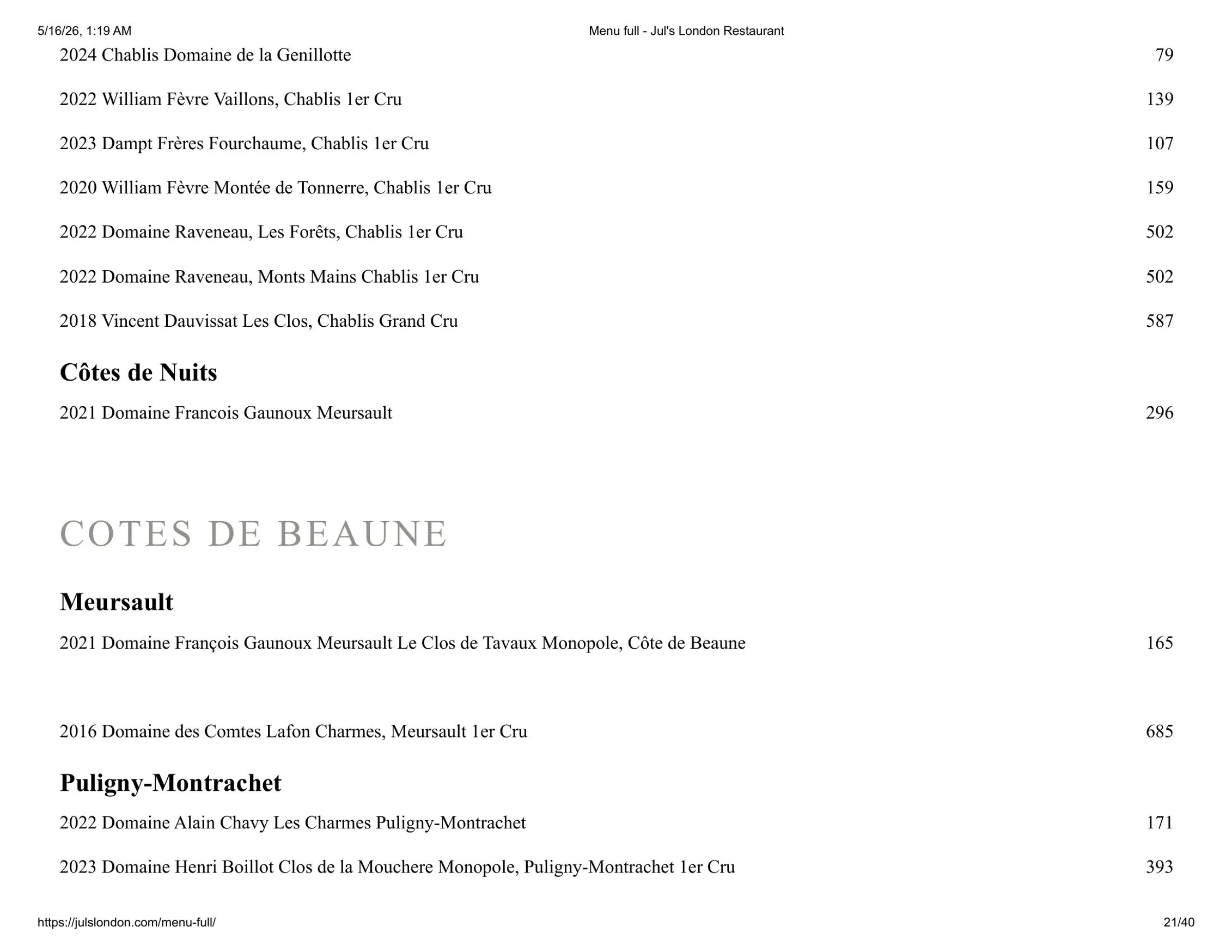 Jul's menu, page 21