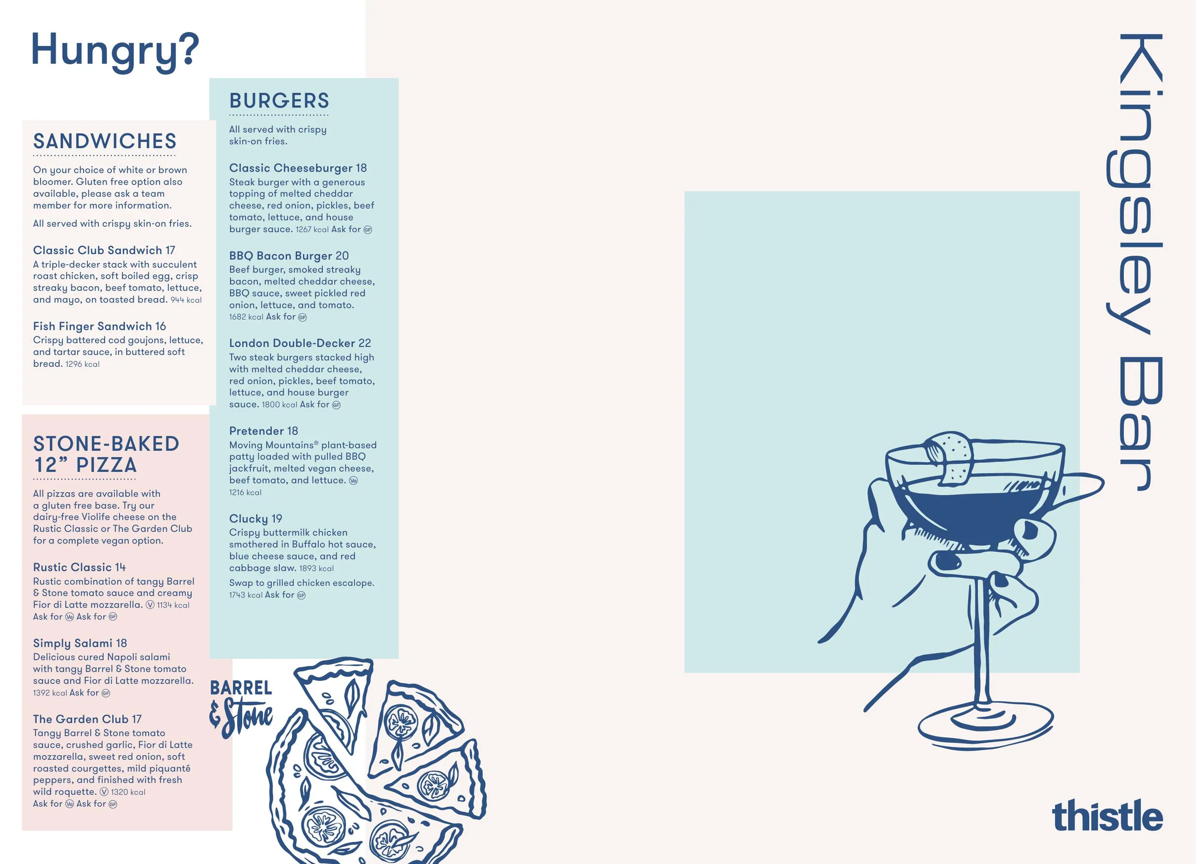 Thistle menu, page 3