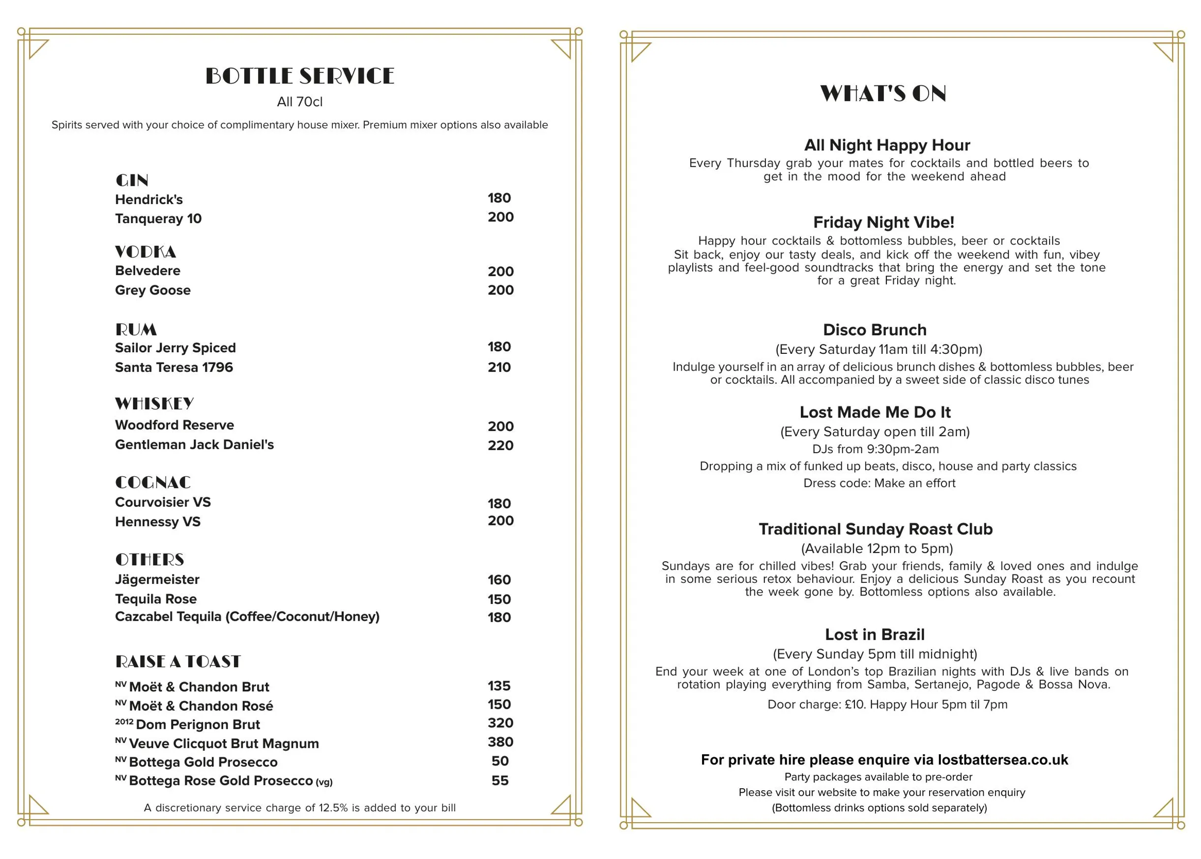 Lost Society menu, page 5