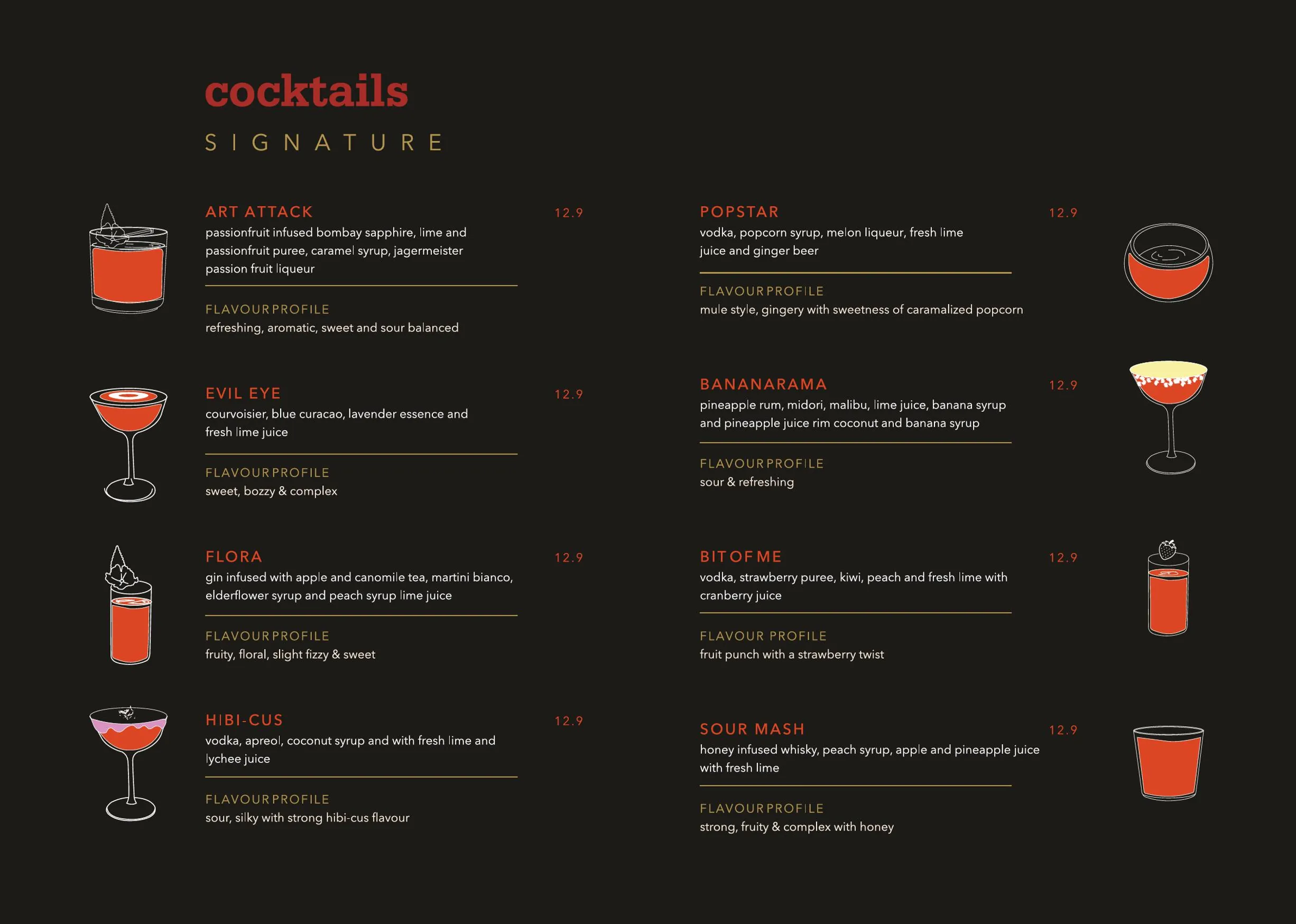 Opuz Kitchen & Bar menu, page 2