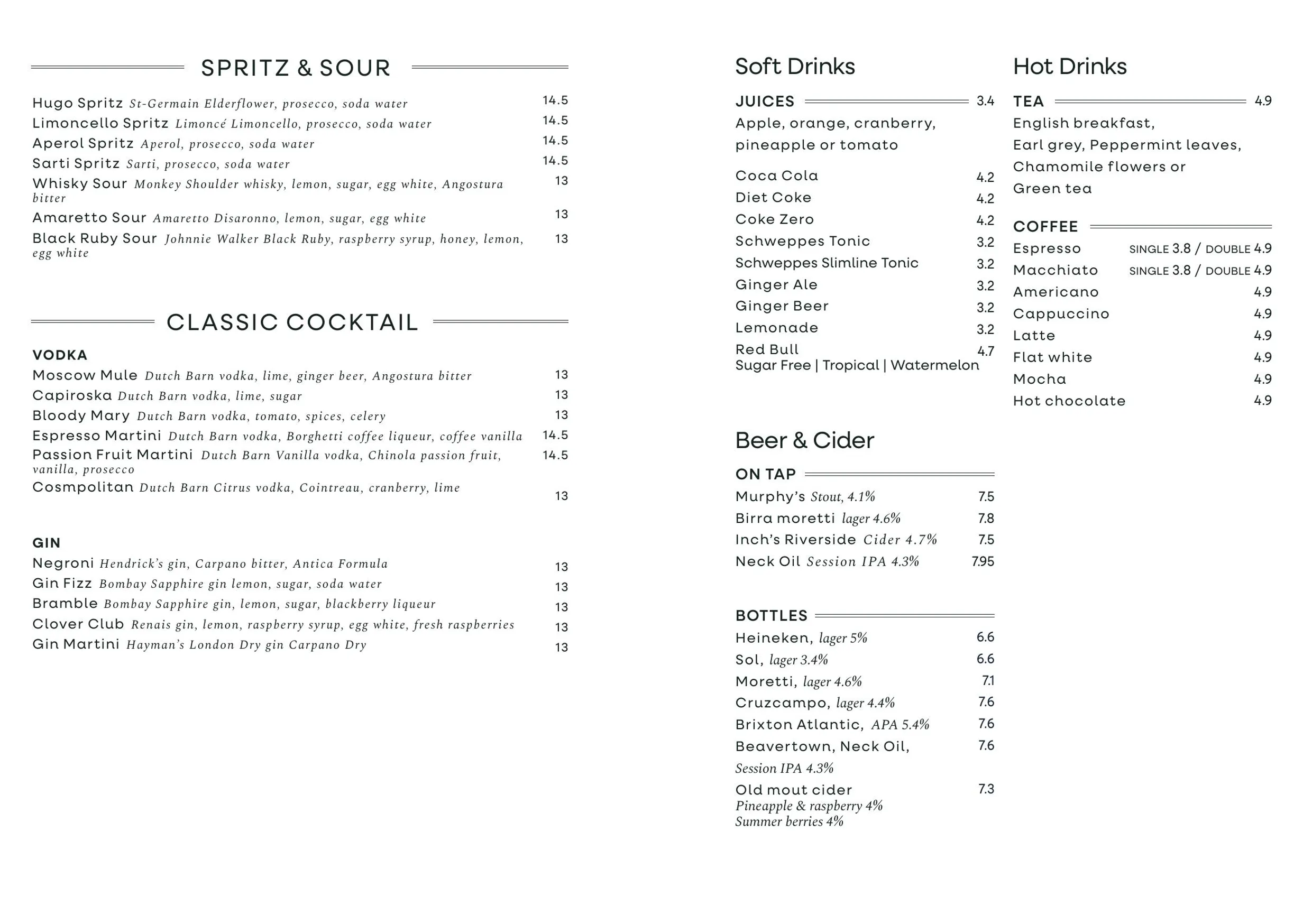 Chiswell Street Dining Rooms menu, page 8