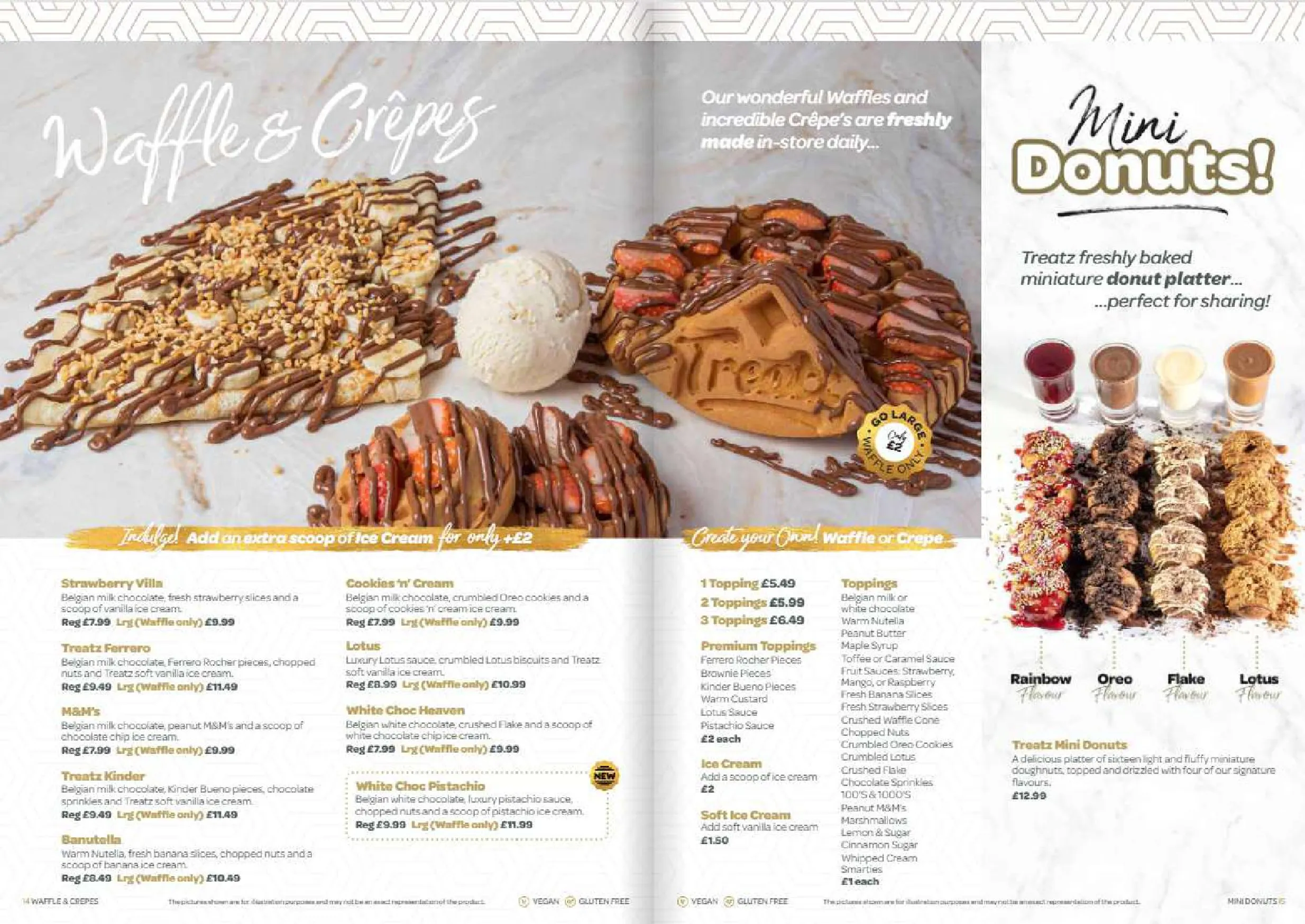 Treatz Dessert Restaurant menu, page 8