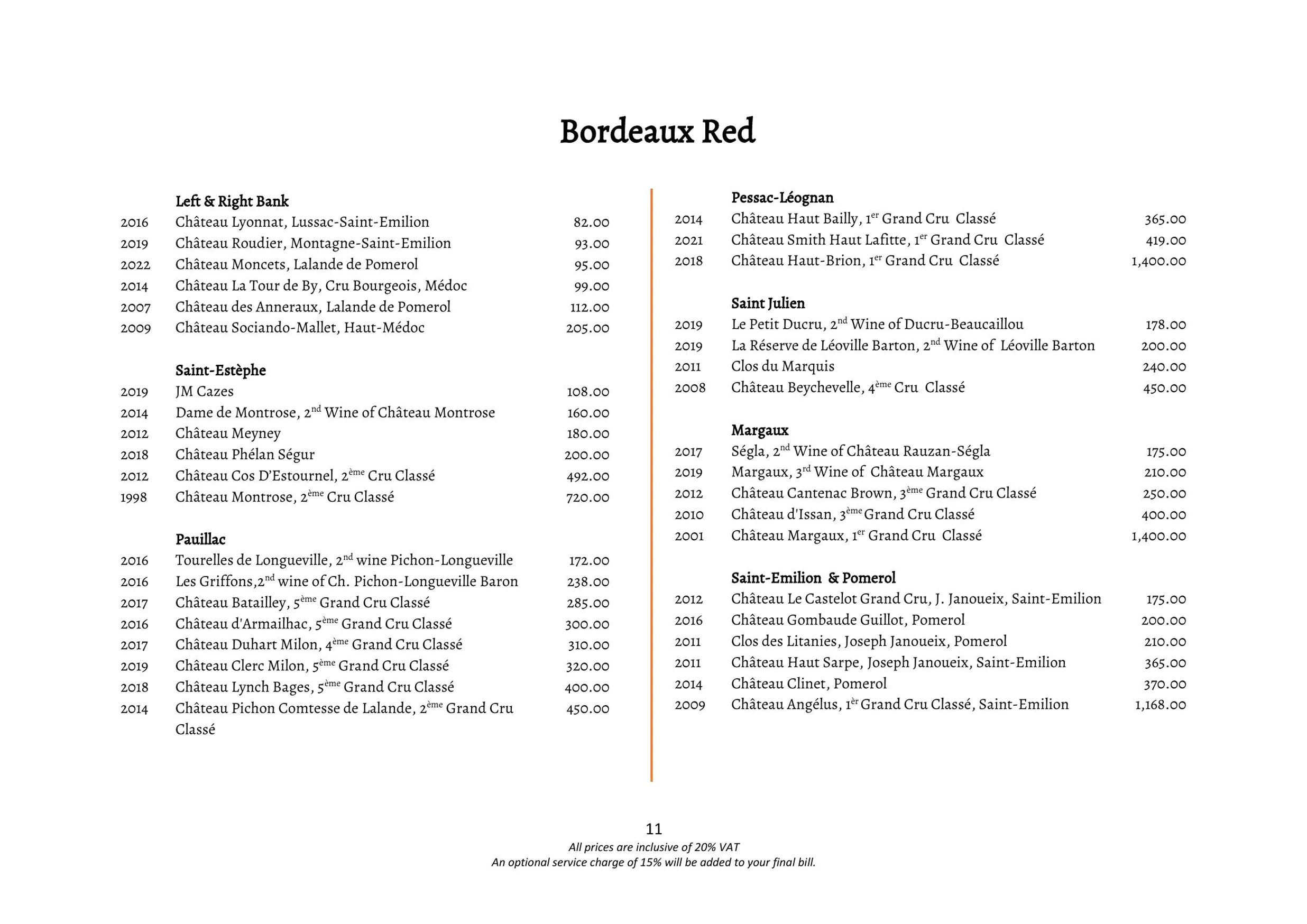 Galvin La Chapelle menu, page 34