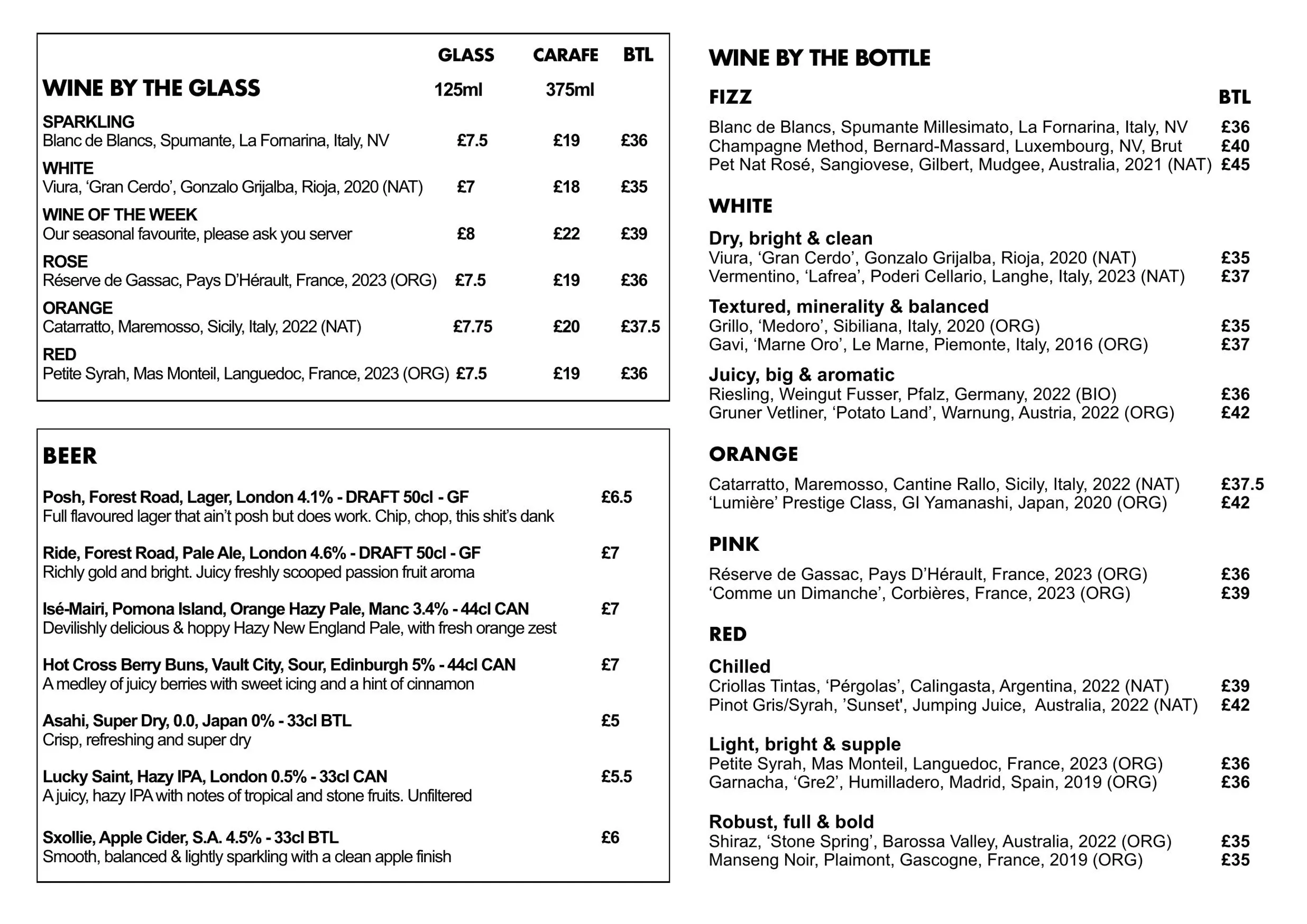TA-KO menu, page 2
