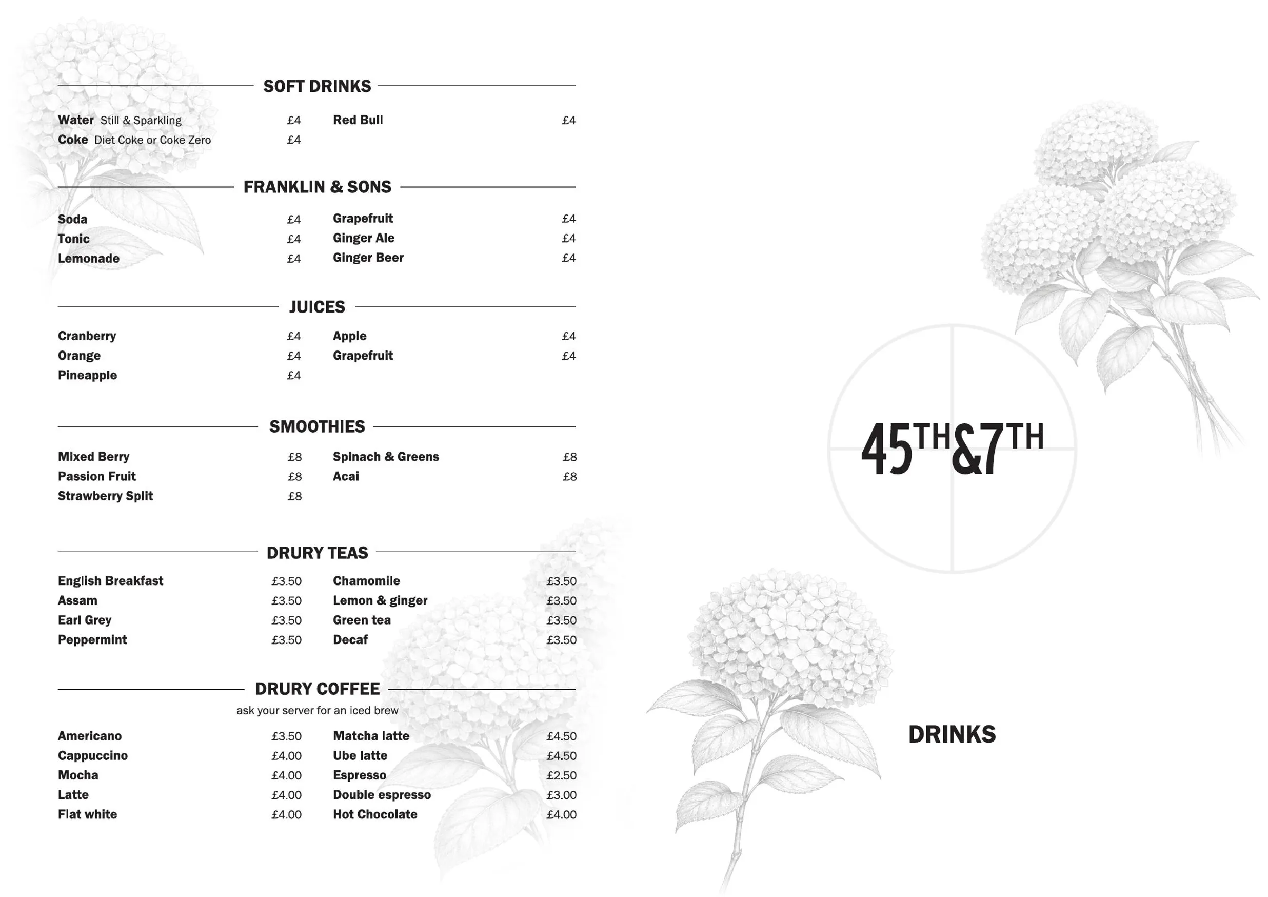 45th & 7th menu, page 7