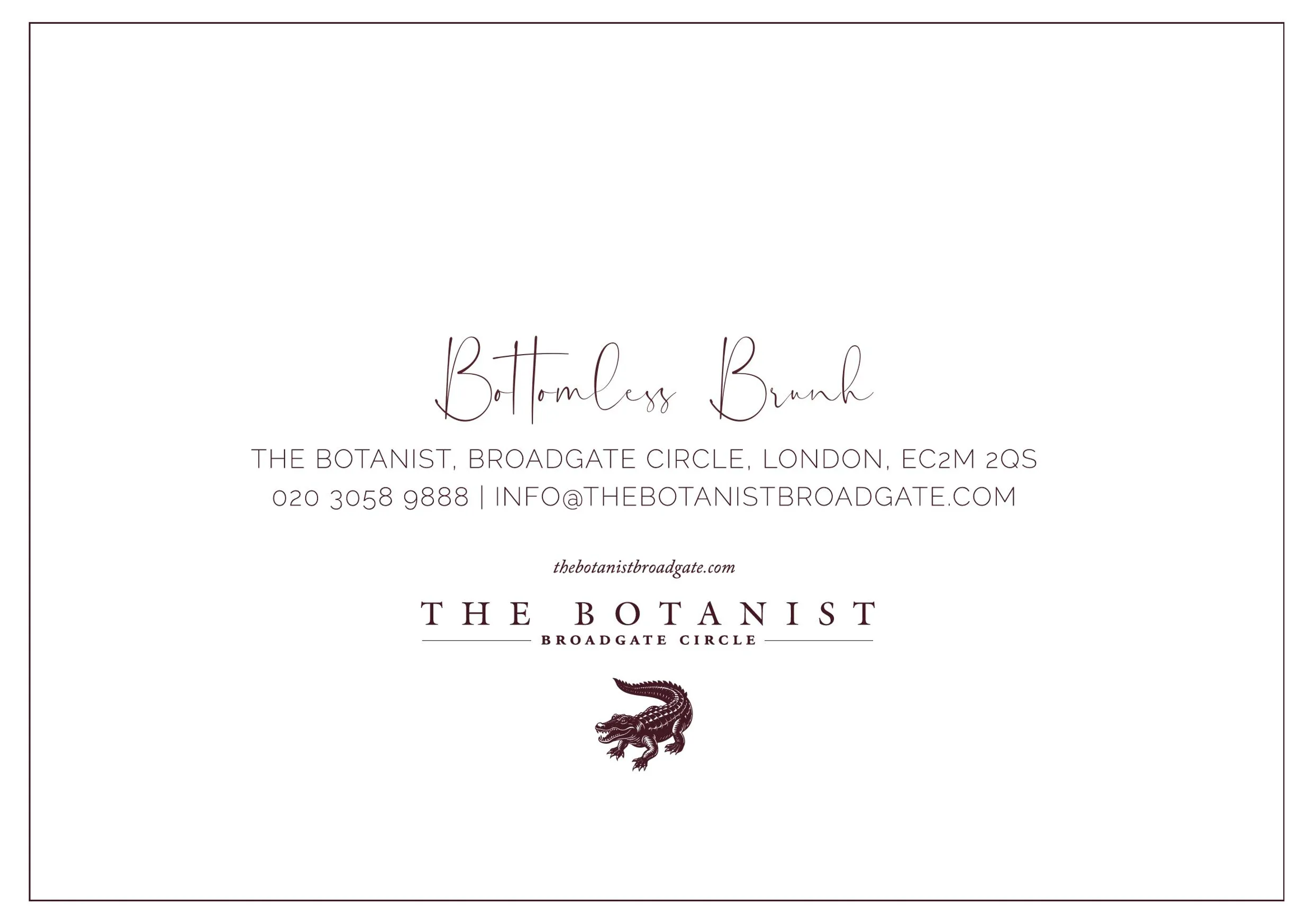 The Botanist, Broadgate Circle menu, page 3