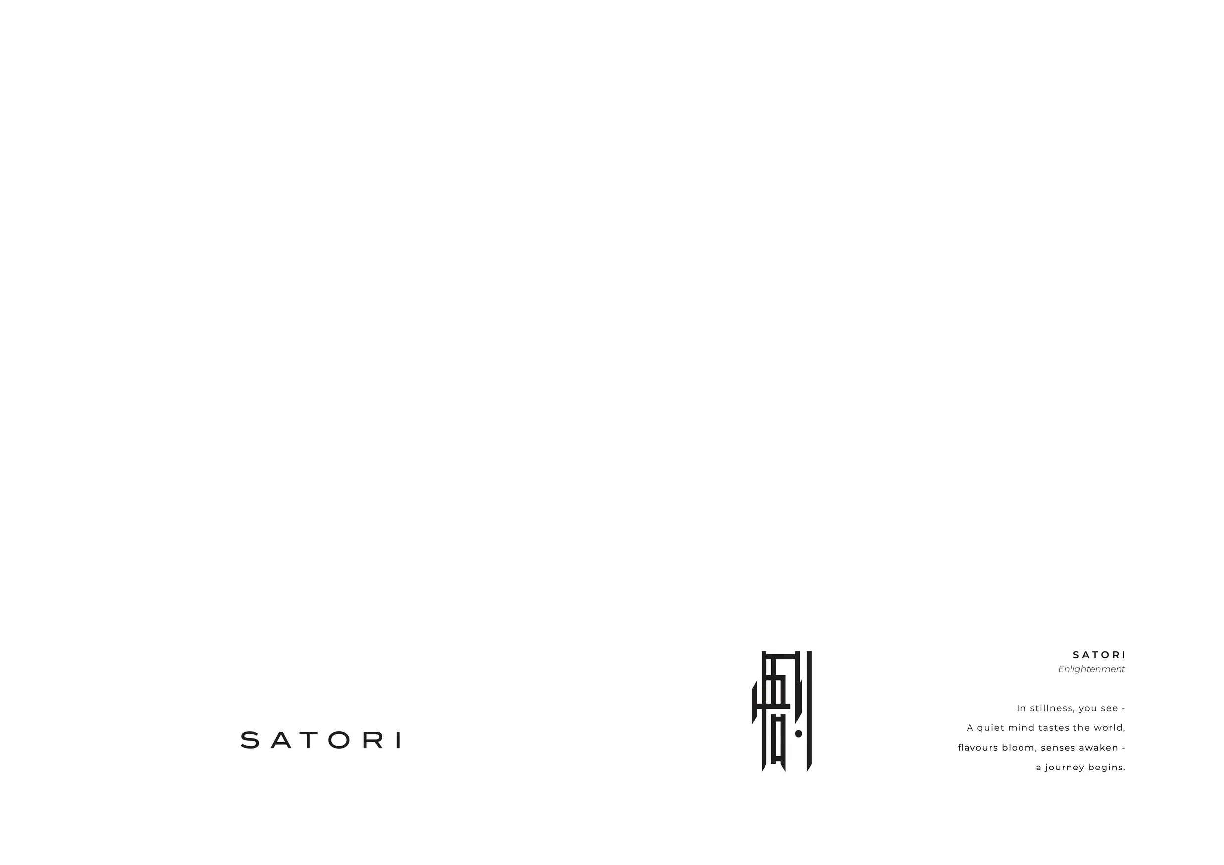 Satori menu, page 1
